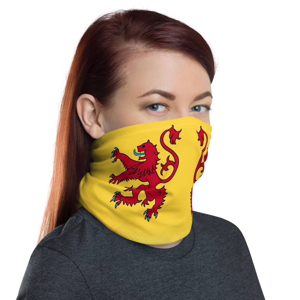 Lion Rampant Declaration of Scottish Independence tartan Neck Gaiter tubular-bandana 19