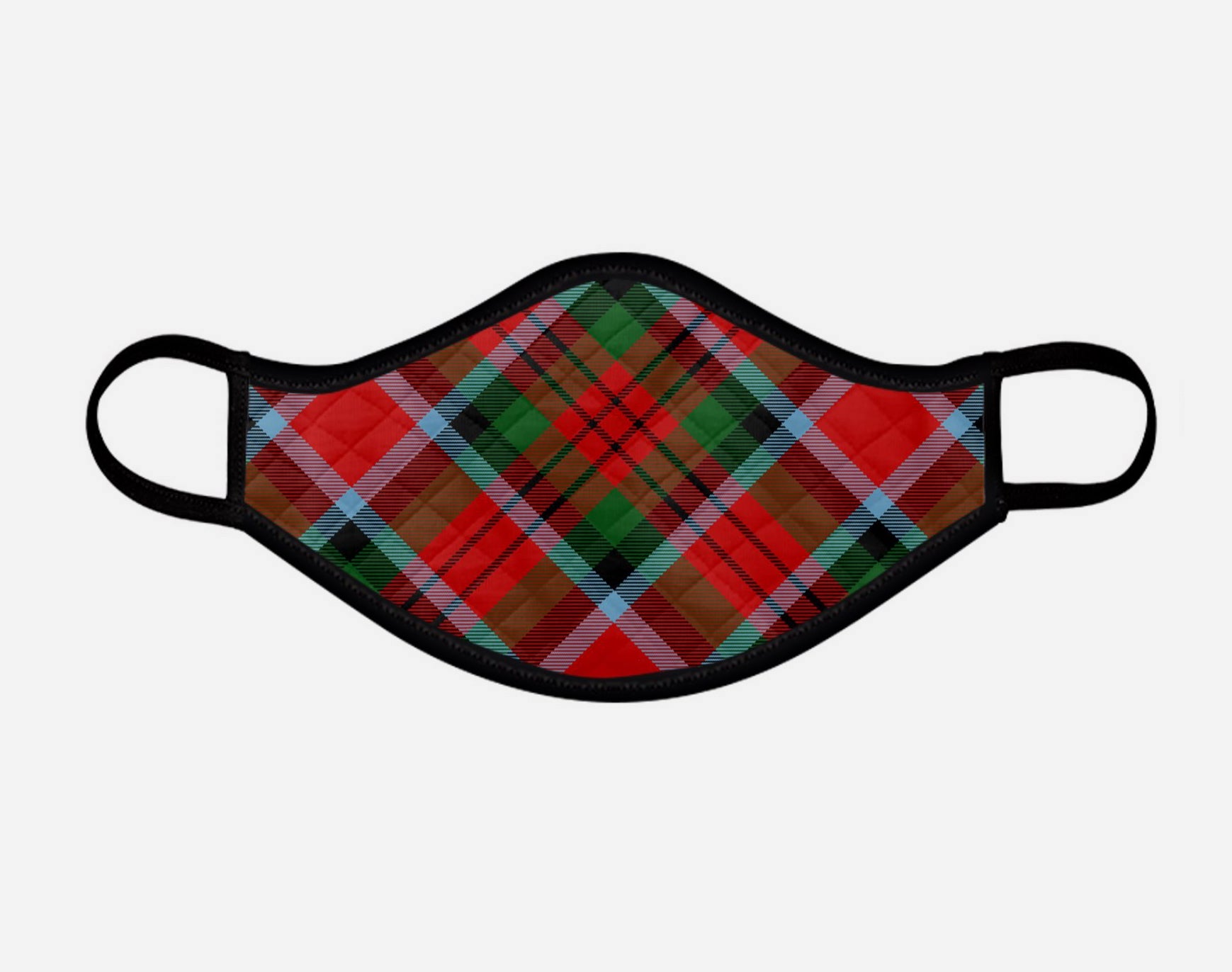 Macduff Tartan Custom Facemask - Large - by Steven Patrick Sim - the Tartan Artisan - Scotland Arbroath Angus