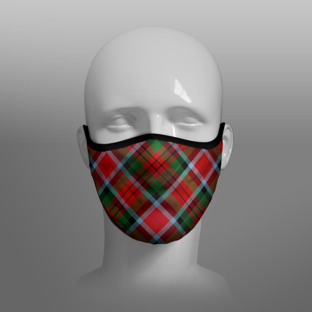 Macduff Tartan custom face mask by Steven Patrick Sim the Tartan Artisan - Stevie Tartan Guy - Arbroath
