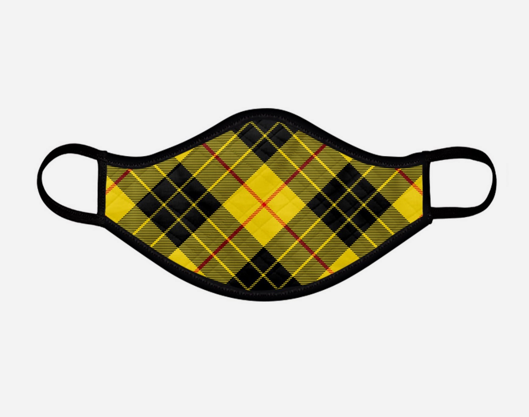 Macleod Tartan Custom Facemask - Medium - by Steven Patrick Sim - the Tartan Artisan - Scotland Arbroath Angus