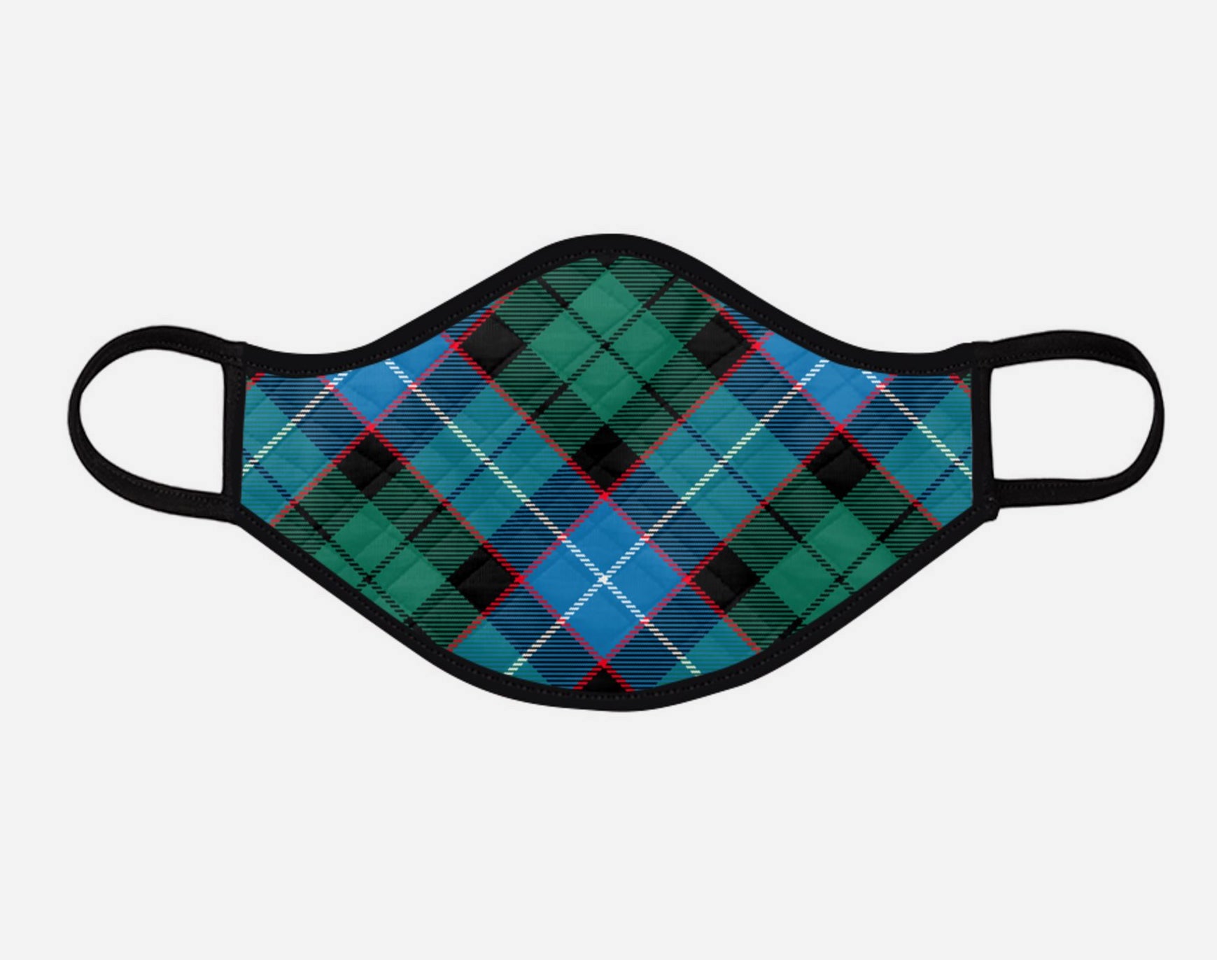 Mitchell Tartan Custom Facemask - Large - by Steven Patrick Sim - the Tartan Artisan - Scotland Arbroath Angus