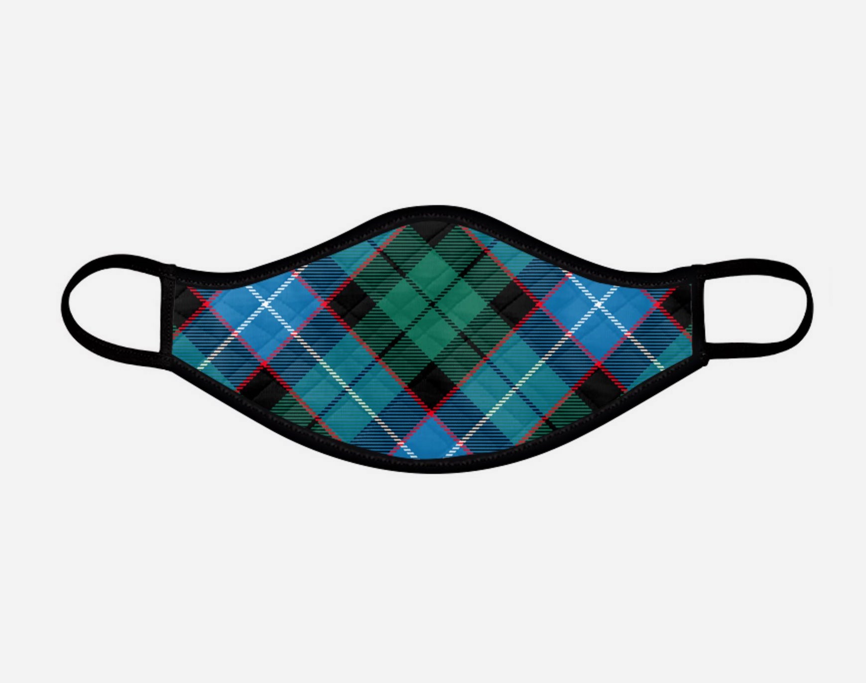 Mitchell Tartan Custom Facemask - Small - by Steven Patrick Sim - the Tartan Artisan - Scotland Arbroath Angus