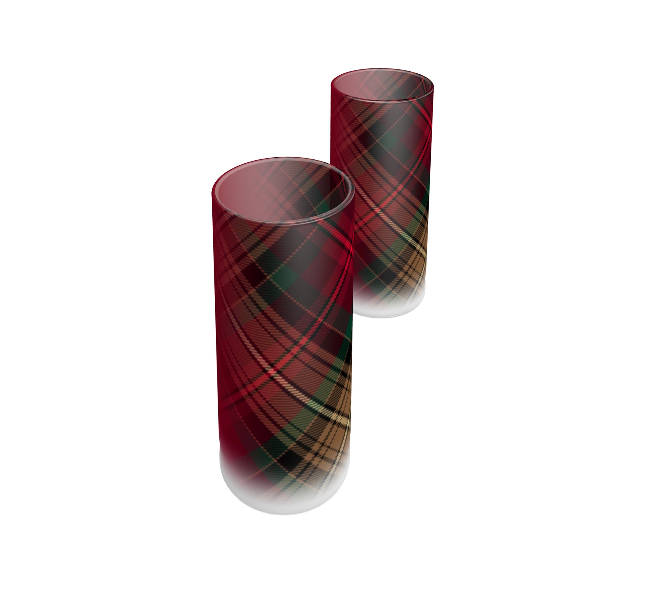7th Centennial Tartan Tequila Shot Glasses - Stunning!