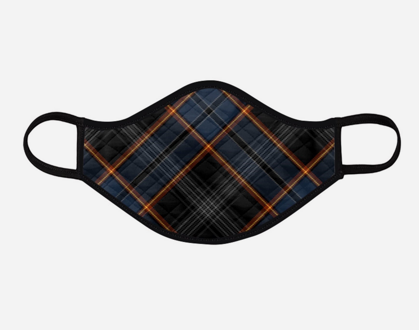 North Sea Oil Tartan Custom Facemask - Large - by Steven Patrick Sim the Tartan Artisan Arbroath