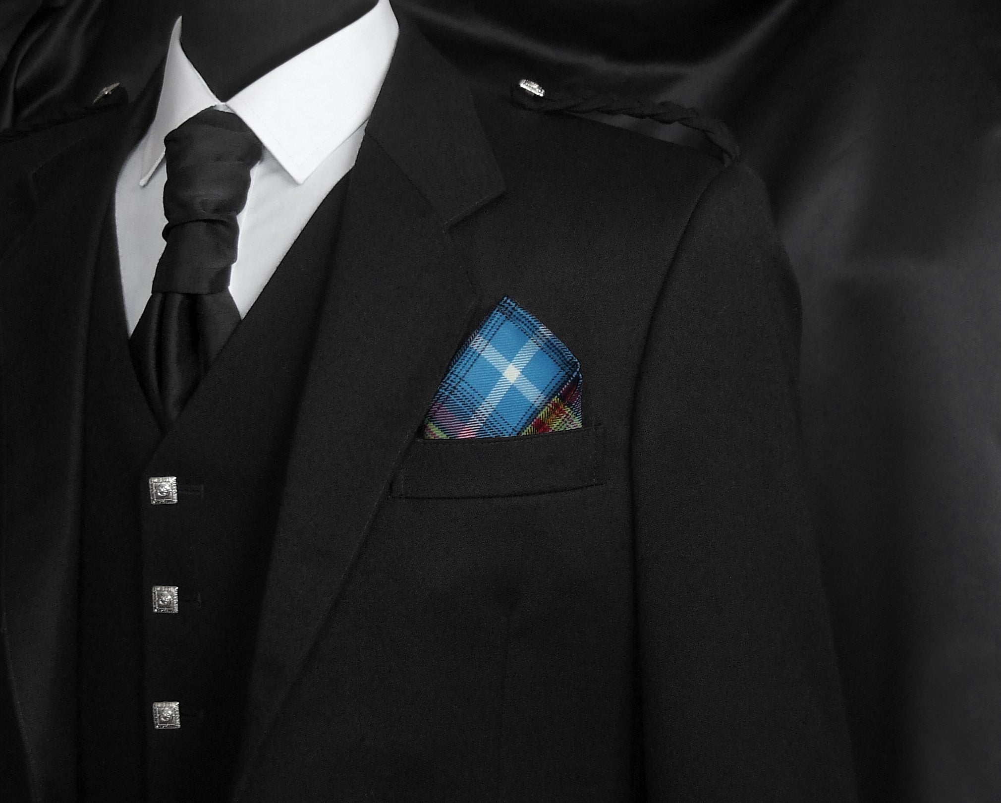 Steven Patrick Sim Tartan Artisan Declaration Pocket Square