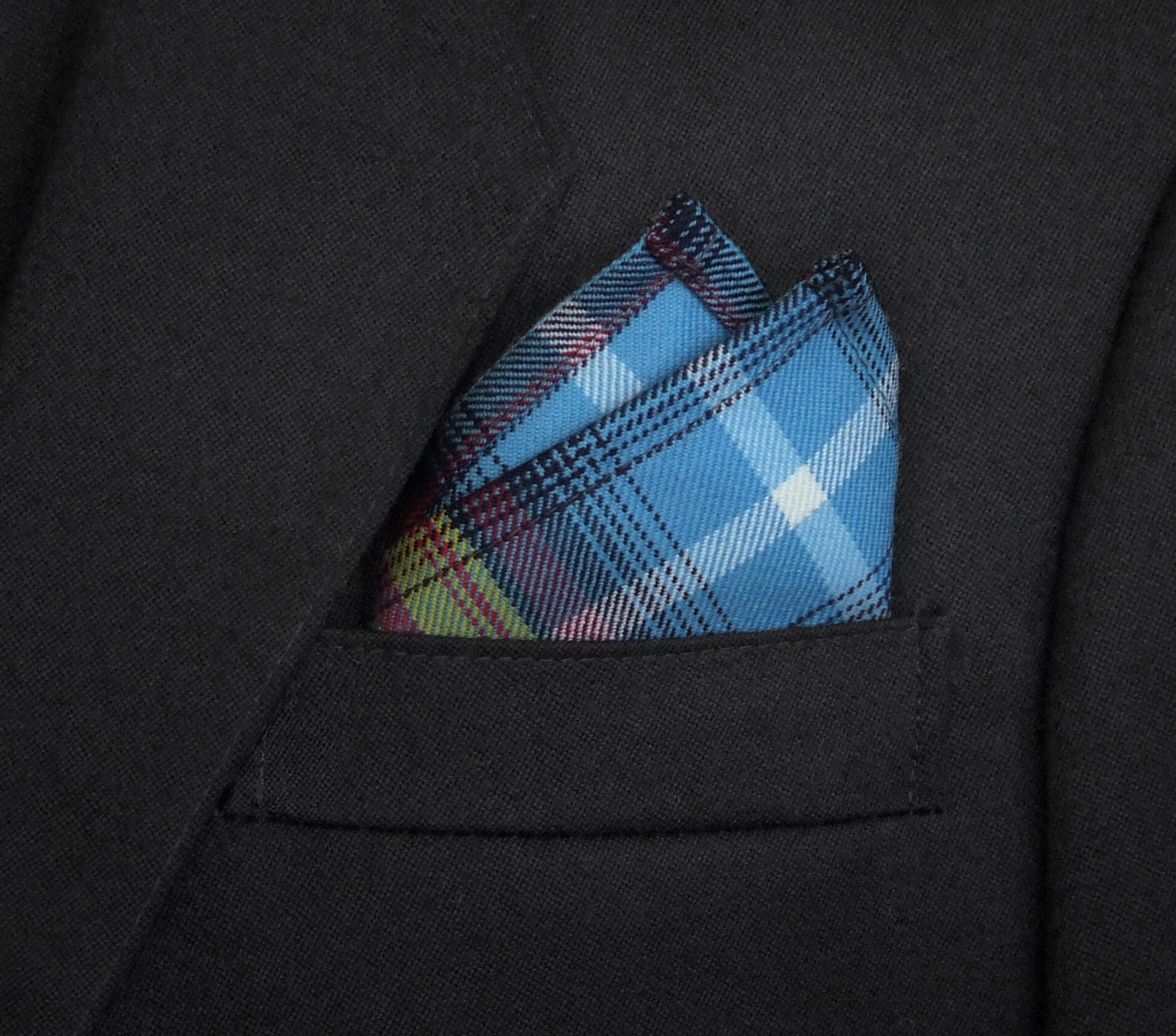 THE DECLARATION Numbered Edition TARTAN Pocket Square
