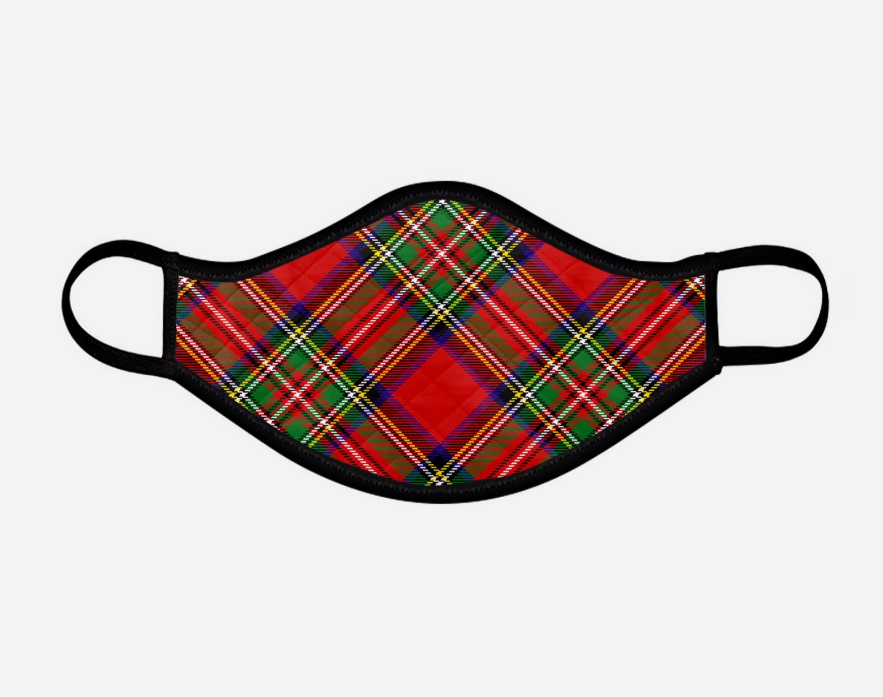 Royal Stewart Tartan Custom Facemask - Medium - by Steven Patrick Sim - the Tartan Artisan - Scotland Arbroath Angus
