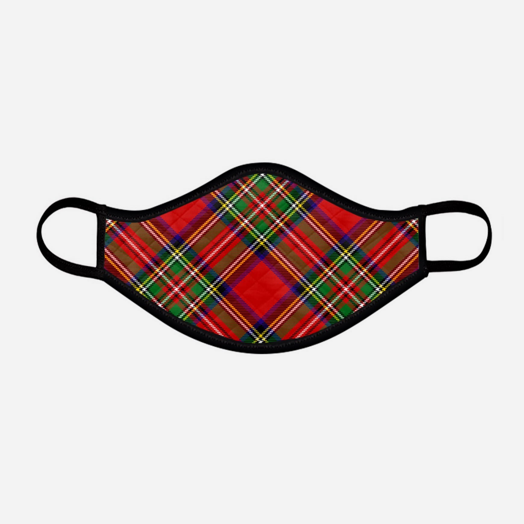 Royal Stewart Contoured Tartan - Nicola Sturgeon - Face Mask - exclusively produced by Steven Patrick Sim the Tartan Artisan - Scotland - medium