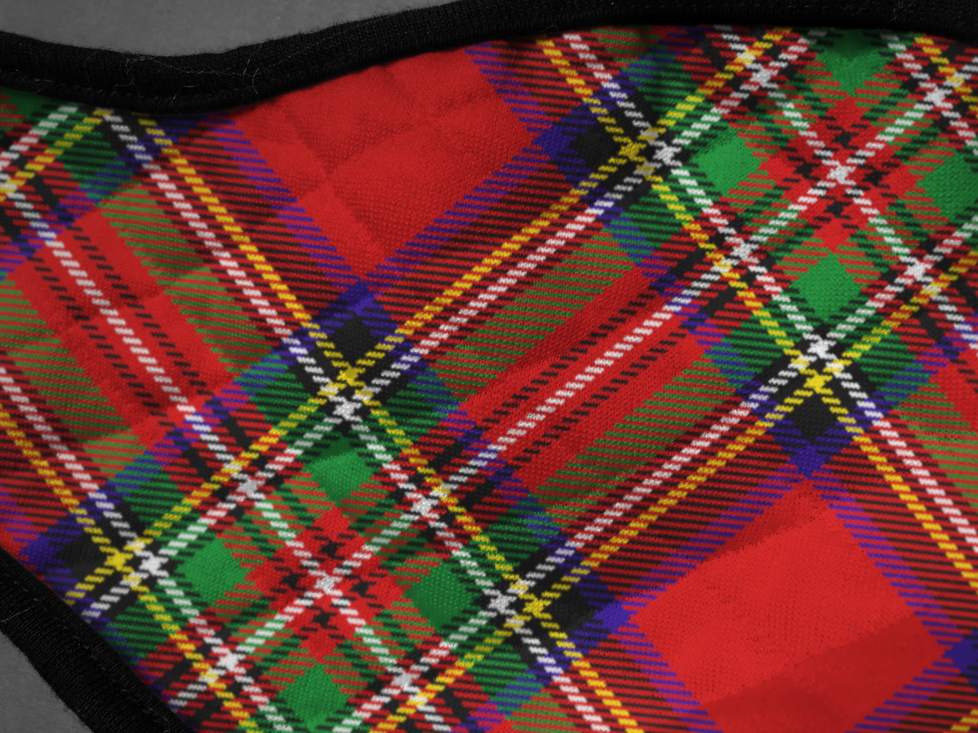 Royal Stewart Contoured Tartan - Nicola Sturgeon - Face Mask - exclusively produced by Steven Patrick Sim the Tartan Artisan - Scotland