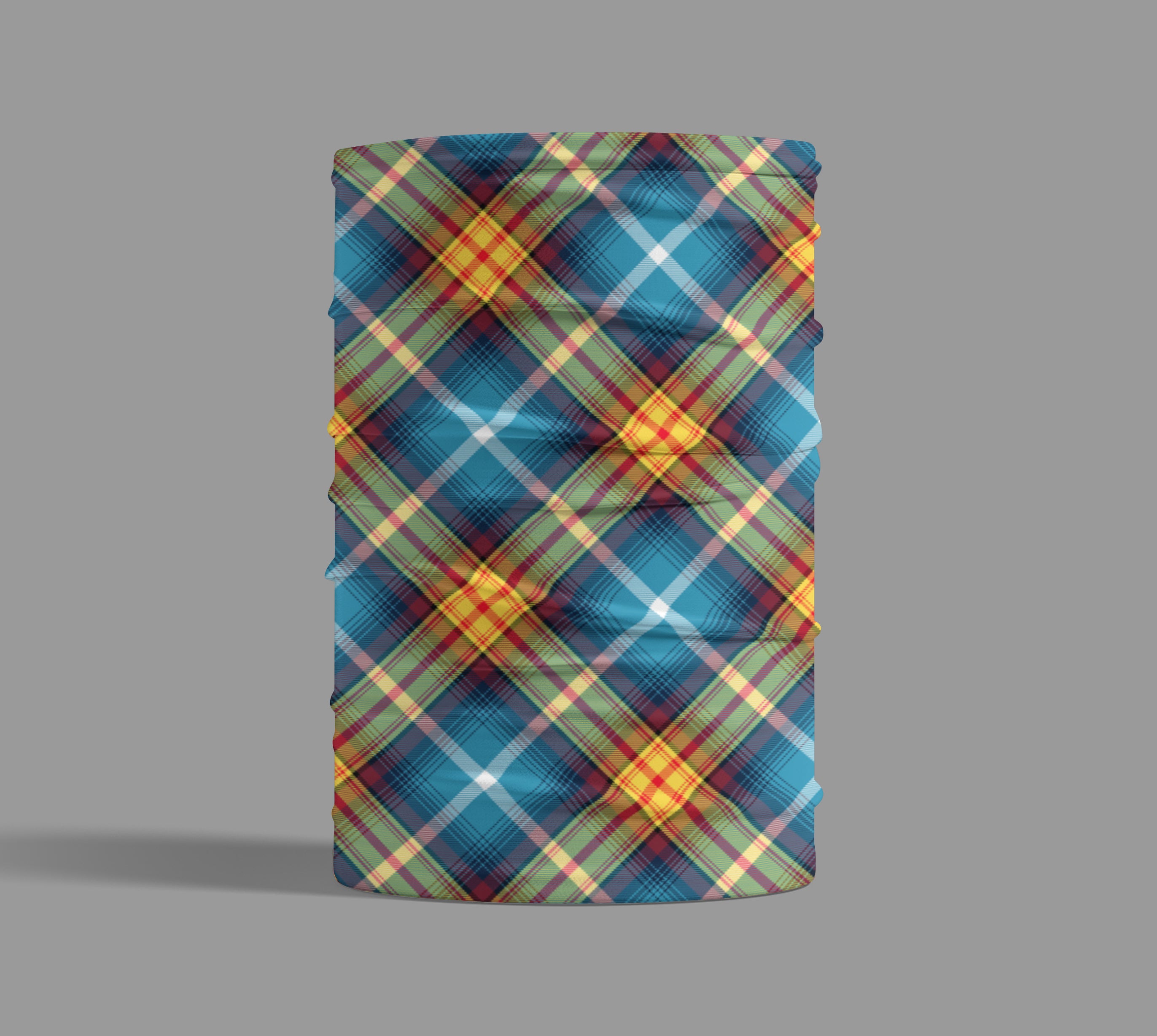 Small Pattern Declaration Tartan Neck Gaiter Bandana Snood