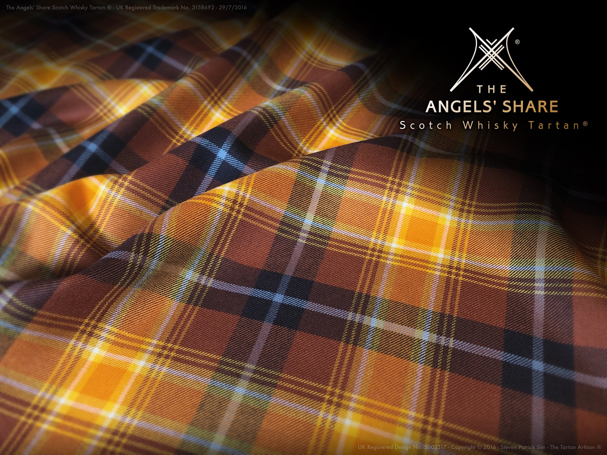The Angels' Share Tartan ~ 13oz DW bolting cloth by the metre (Zero UK VAT)