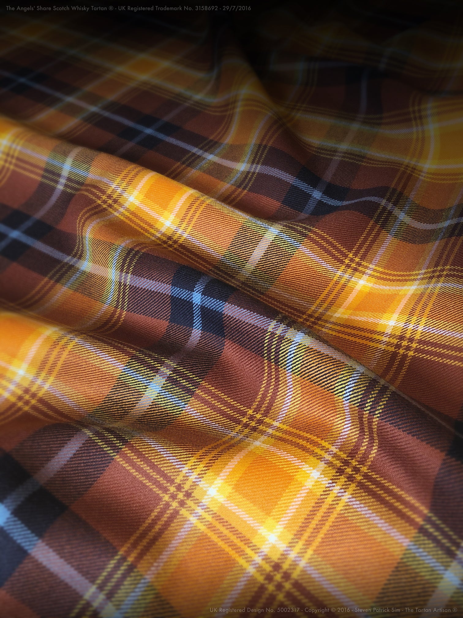 The Angels' Share Tartan ~ 13oz DW bolting cloth by the metre (Zero UK VAT)