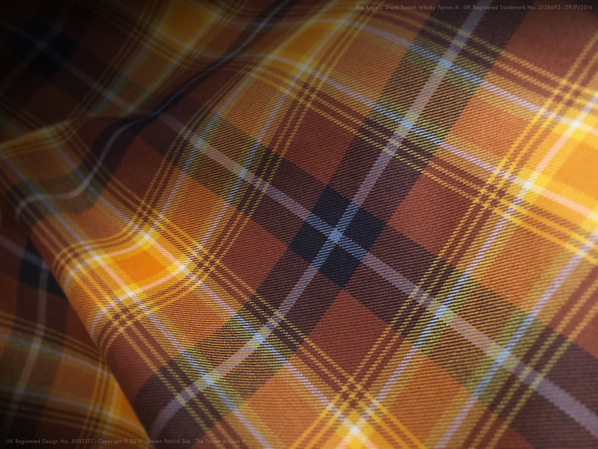 The Angels' Share Scotch Whisky Tartan® - 13oz DW bolting cloth by the metre