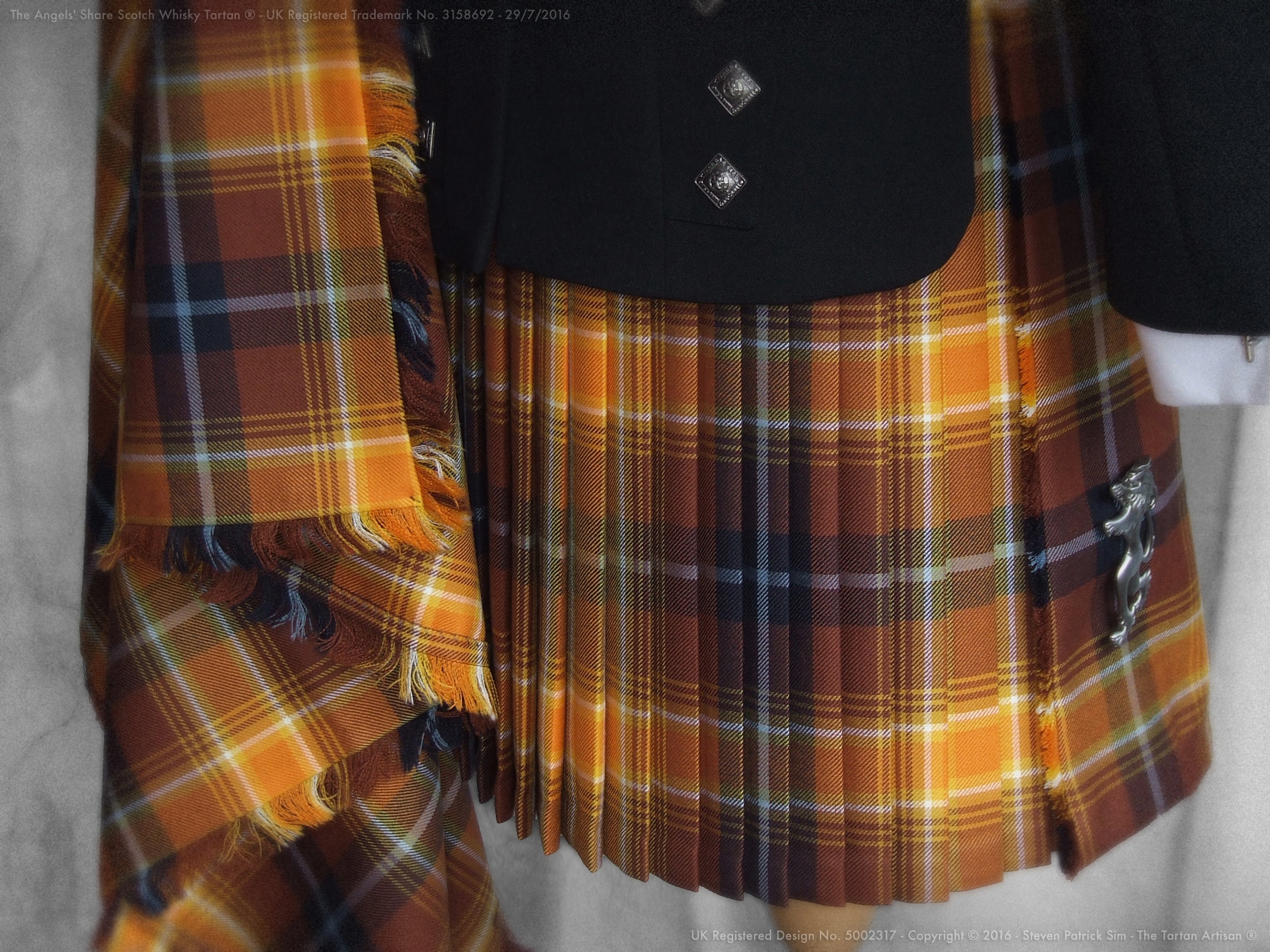 The Angels' Share Scotch Whisky Tartan Kilt Highland dress