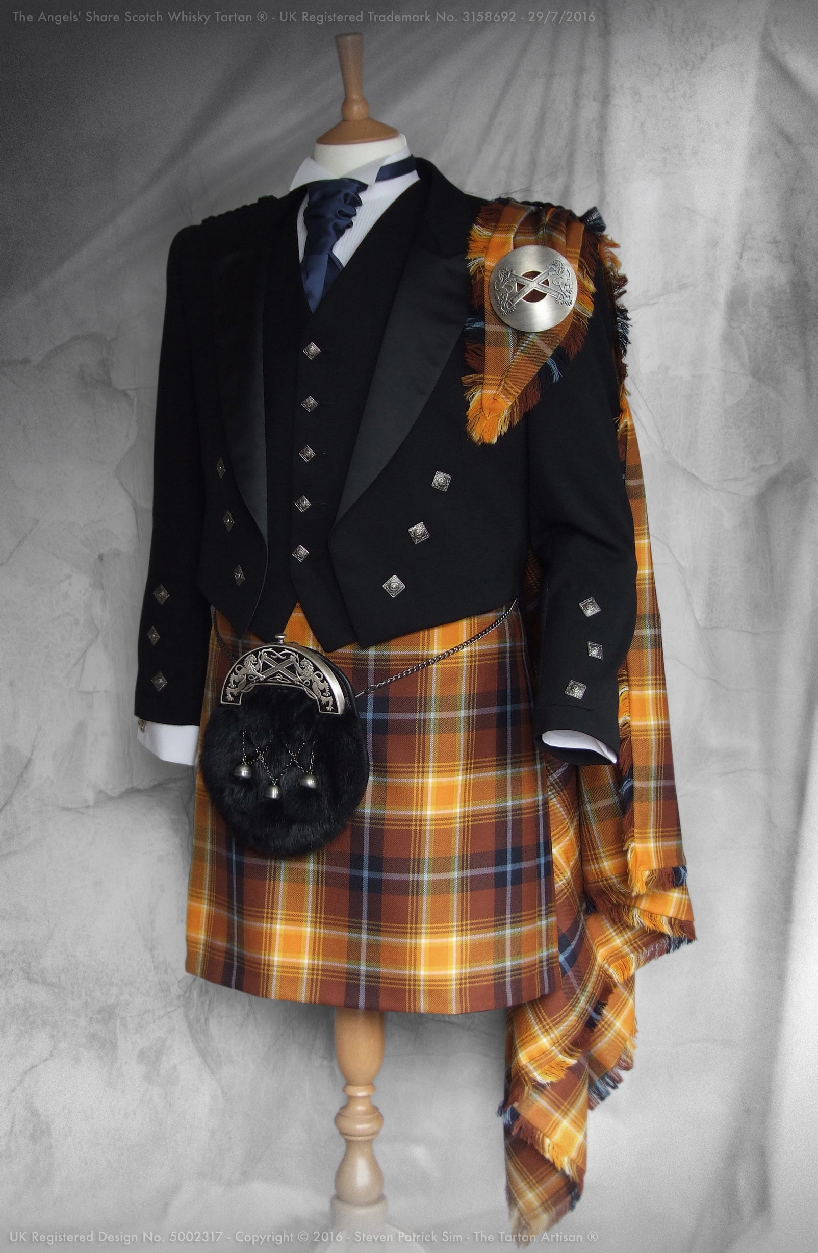 The Angels' Share Scotch Whisky Tartan Kilt by the Tartan Artisan
