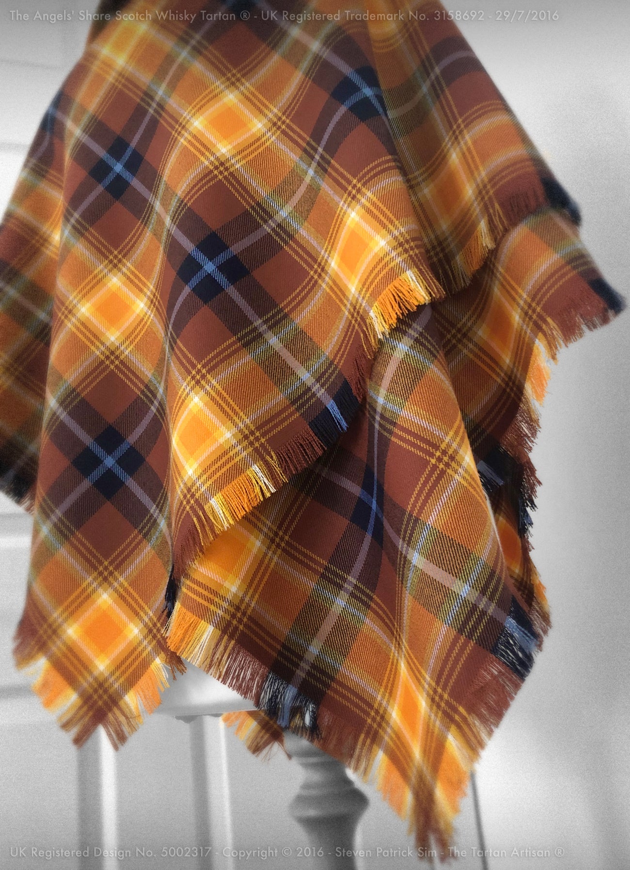 The Angels' Share Scotch Whisky Tartan® ~ Ladies Fringed Shawl