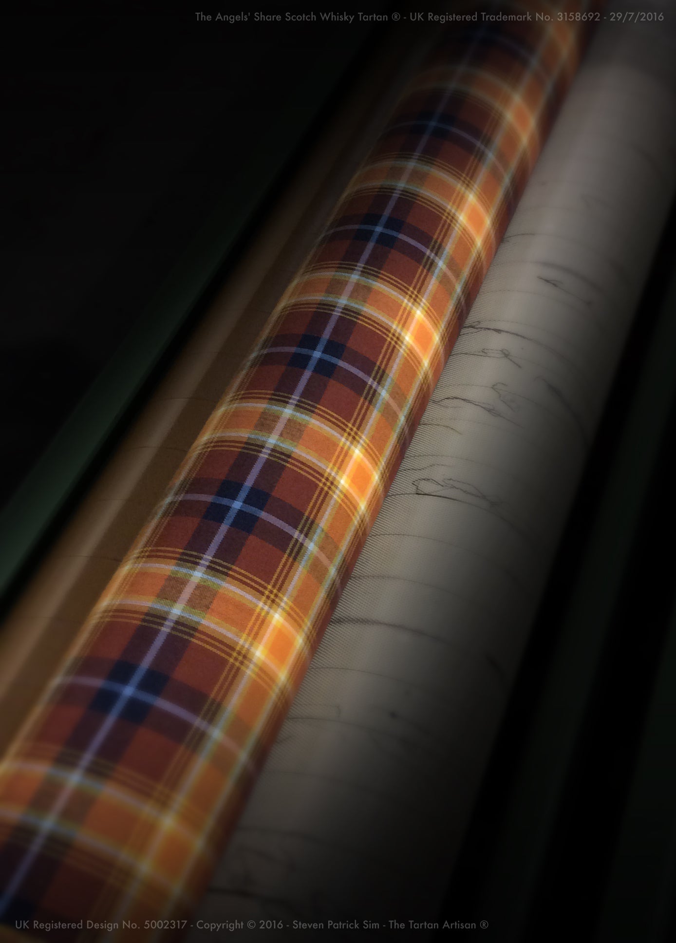 The Angels' Share Scotch Whisky Tartan® - 13oz DW bolting cloth by the metre