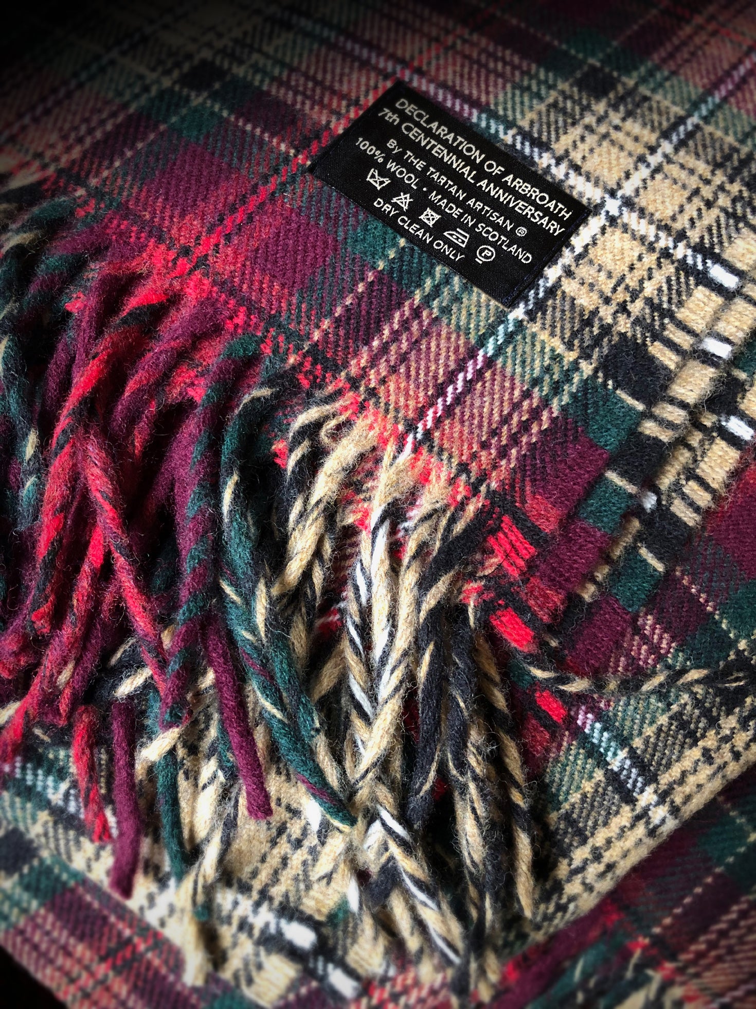 Declaration of Arbroath 7th Centennial Anniversary Merino Wool Scarf