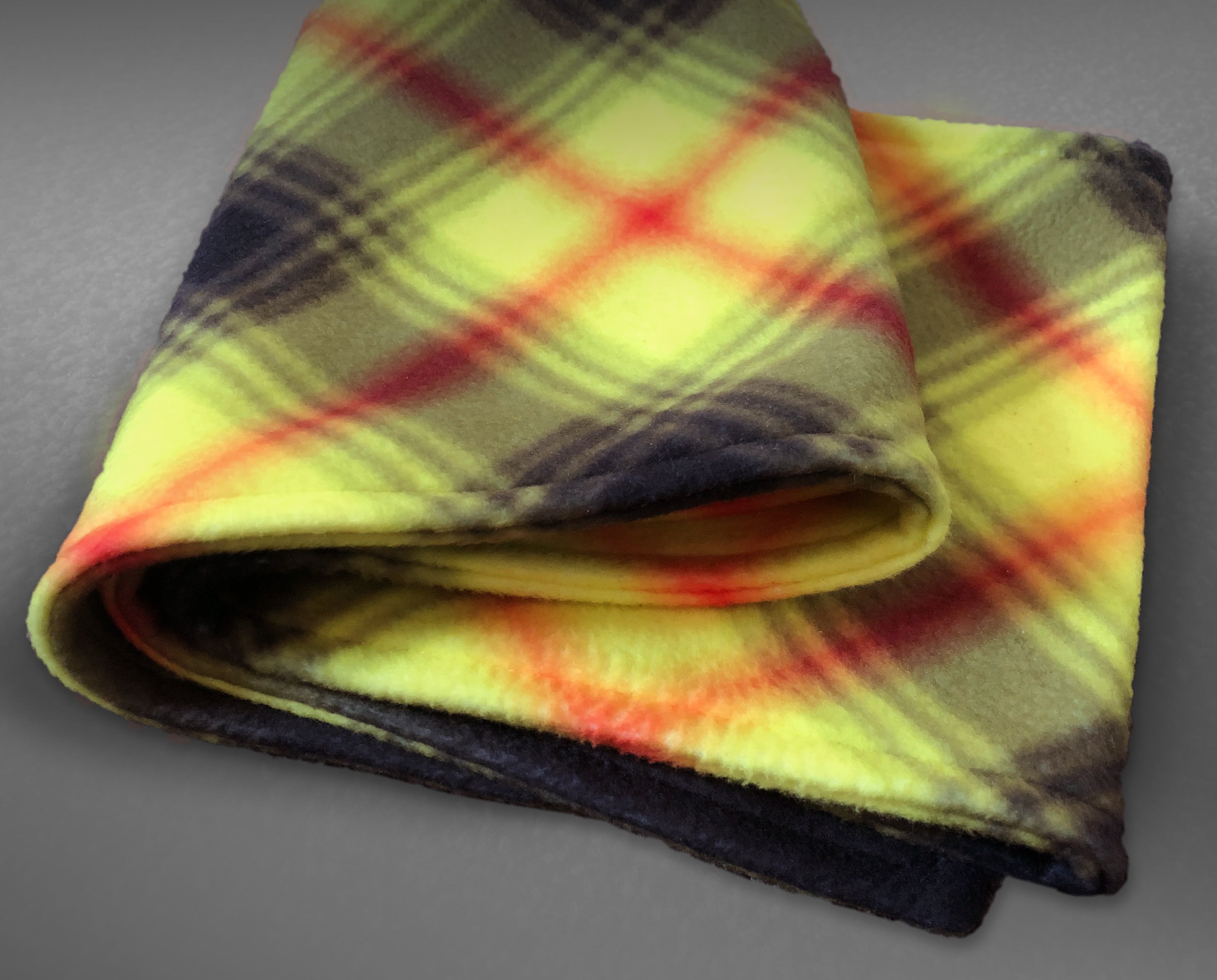Virohazard Tartan Fleece scarf - Be Aware - Coronavirus fundraiser for NHS Scotland