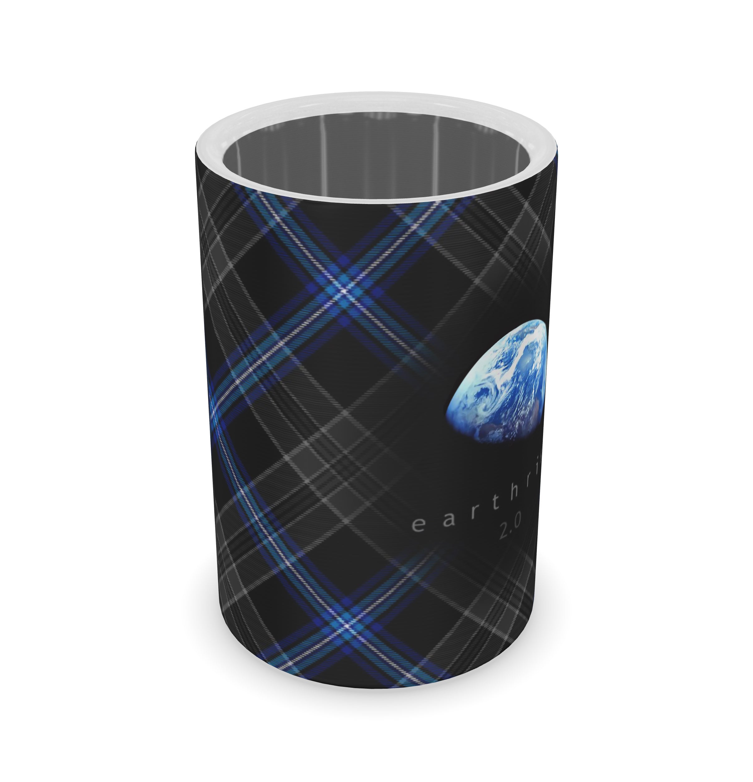 Earthrise 2.0 - Photo & Tartan Wine Bottle Cooler - 2