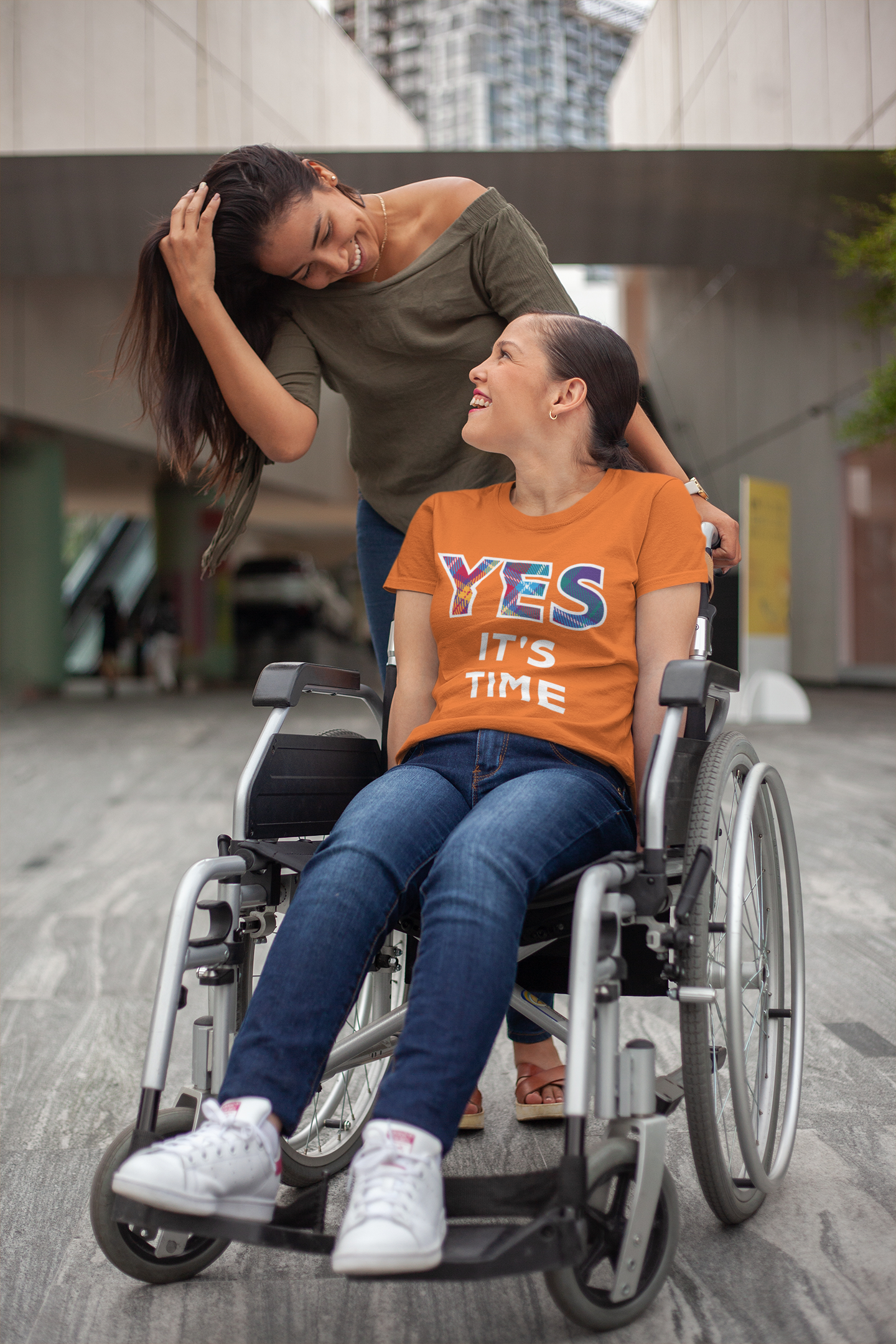 The Tartan Artisan YES tartan Orange T Shirt