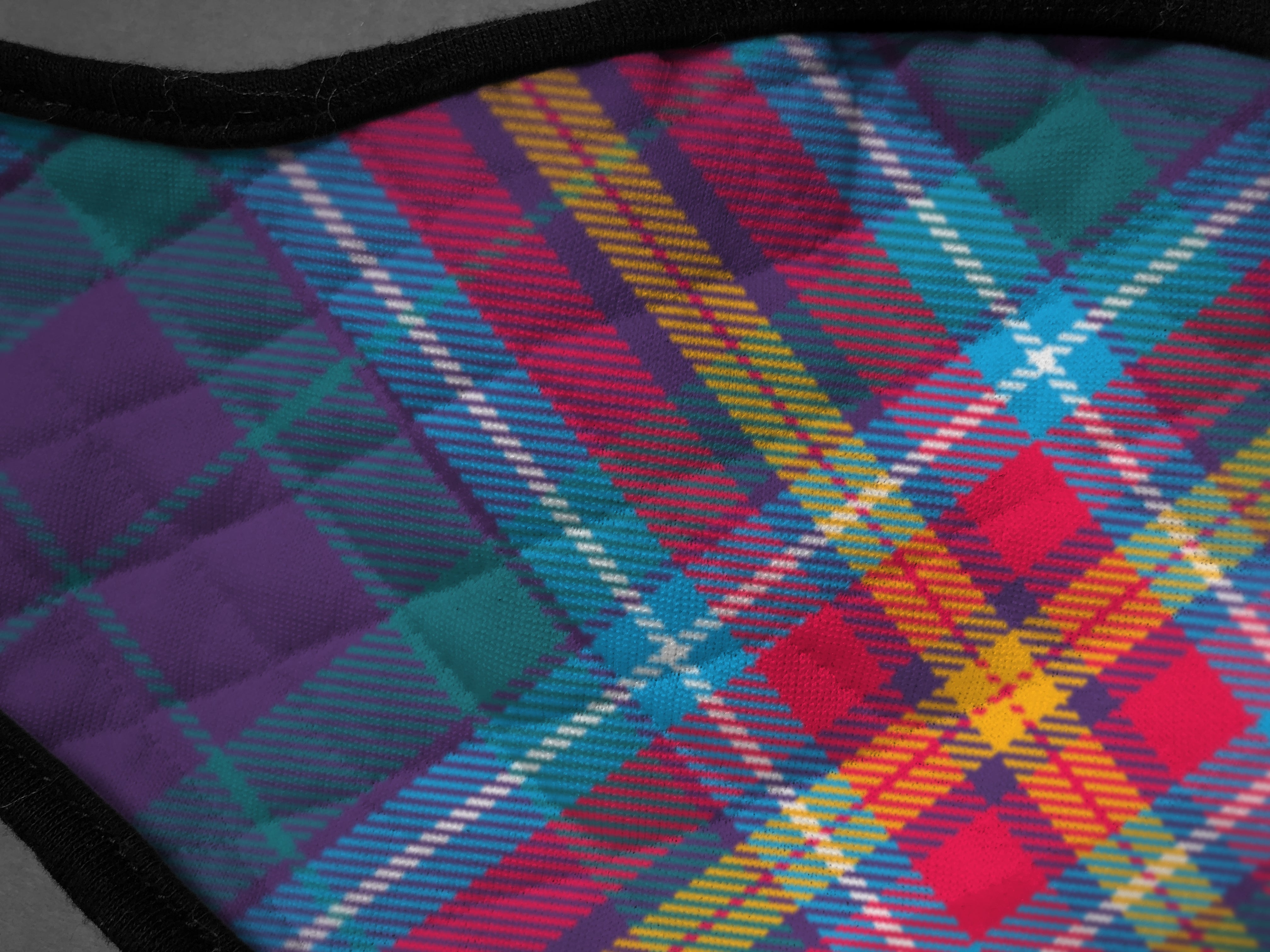 YES IT'S TIME - Alba Gu Brath - Pro EU - European Union Contoured Tartan - Scottish Saltire - Face Mask - material 1 large