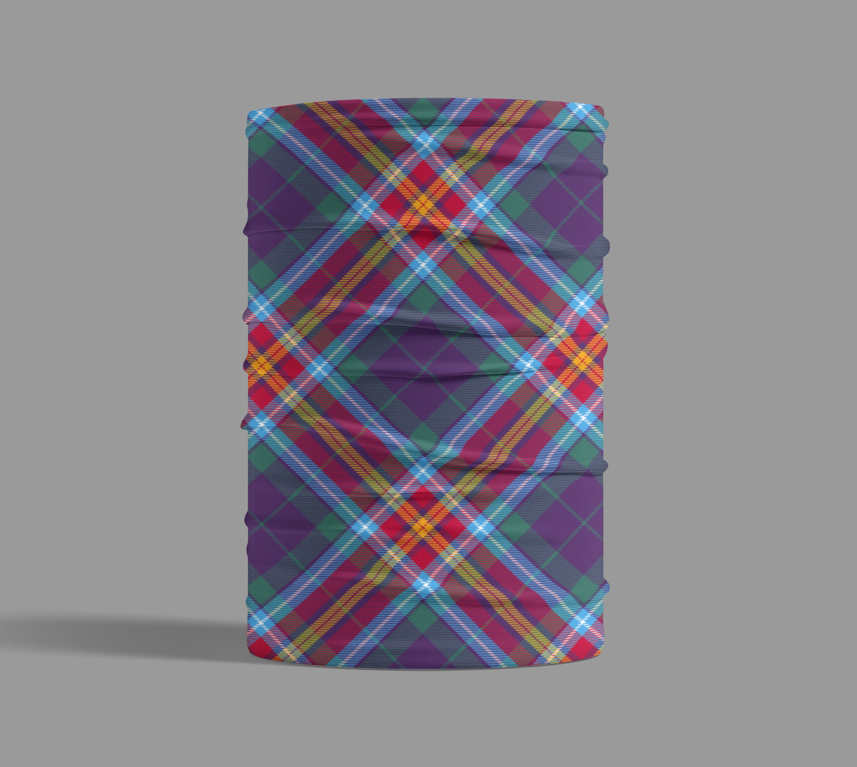 Large Pattern Alba Gu Brath YES It's Time Scotland Tartan Neck Gaiter Bandana Snood