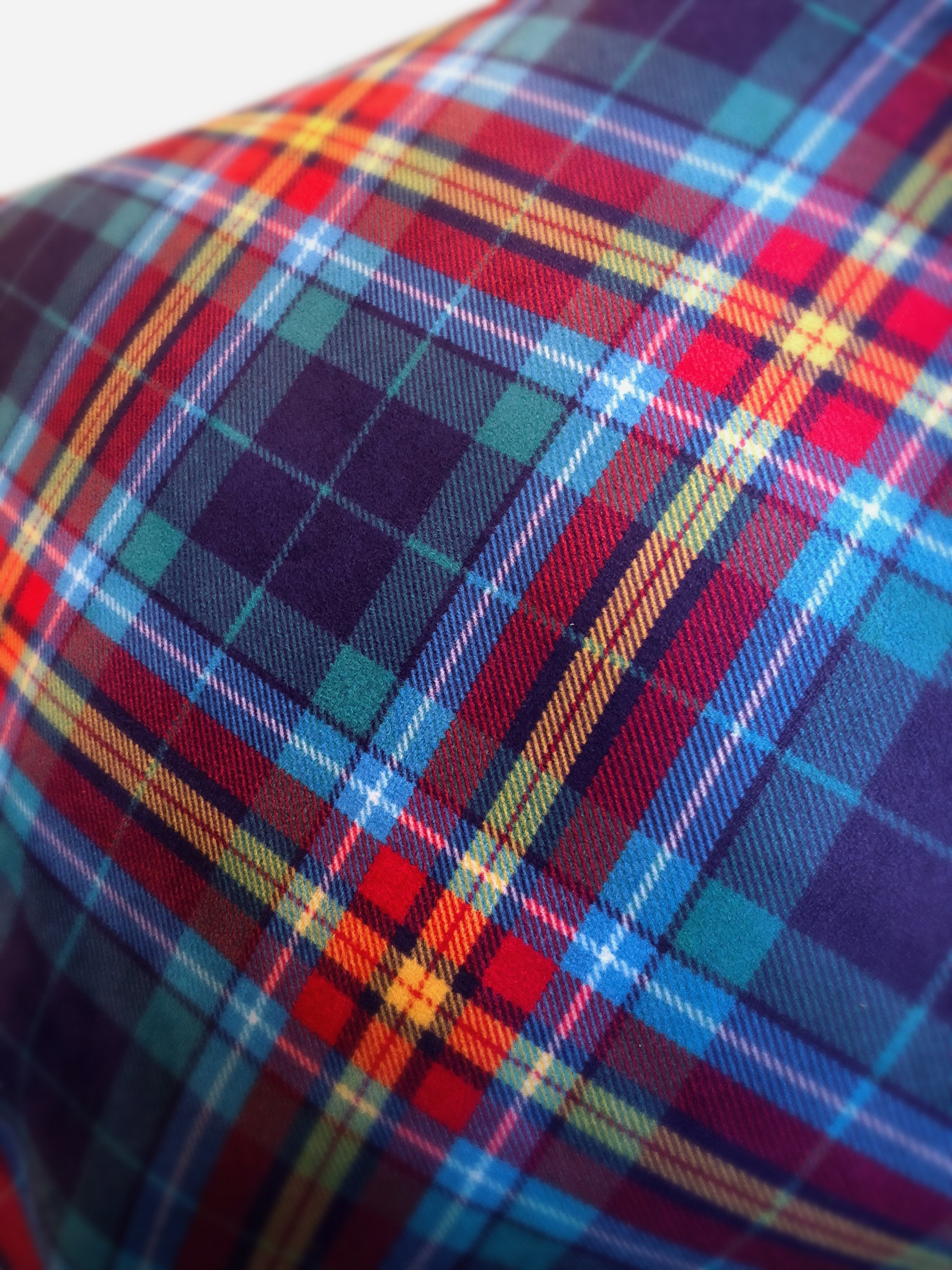 YES Tartan by Steven Patrick Sim - Alba gu bràth - Arbroath Tartan Designer - Cushion