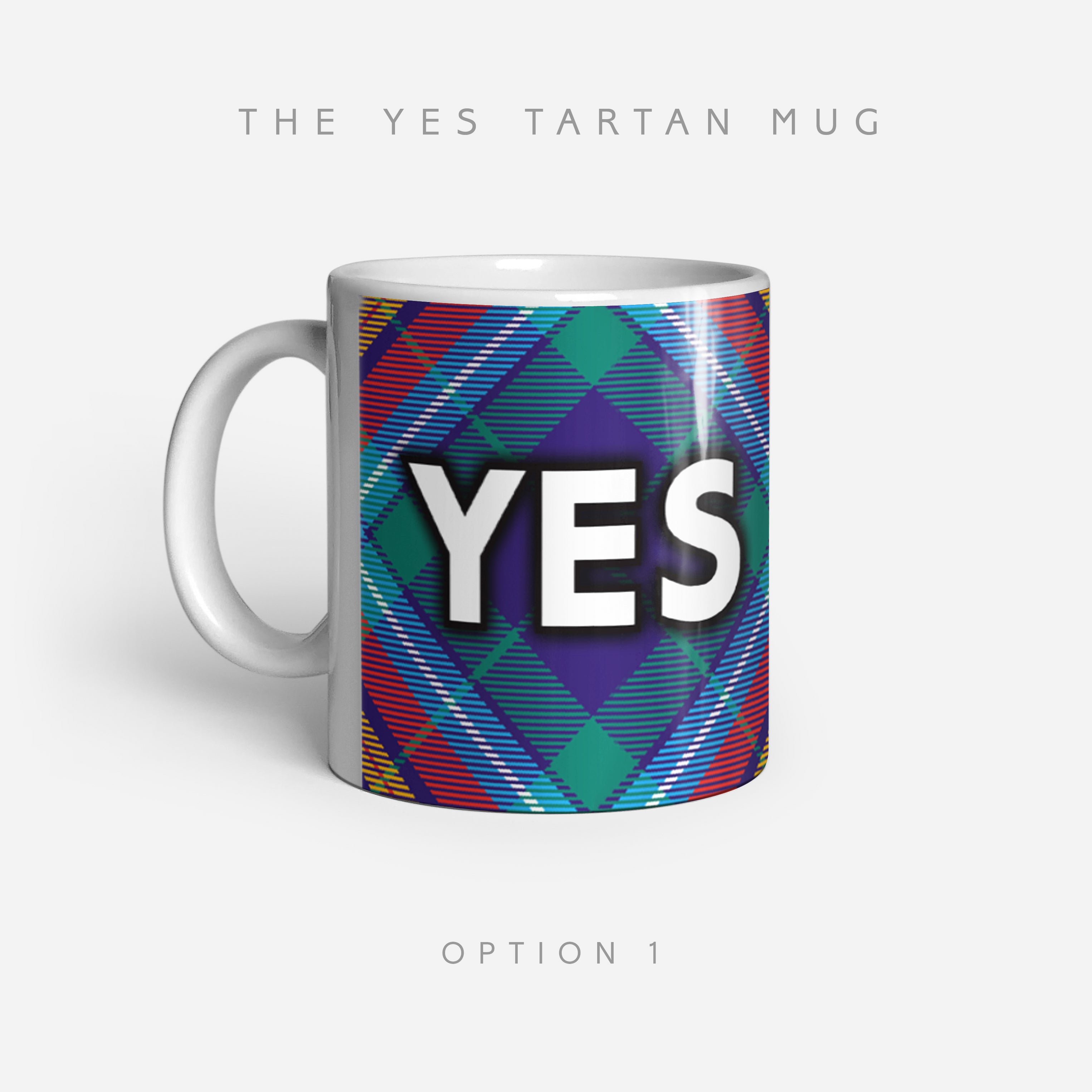 YES Tartan by Steven Patrick Sim - Alba gu bràth - Arbroath Tartan Designer - Ceramic Mugs