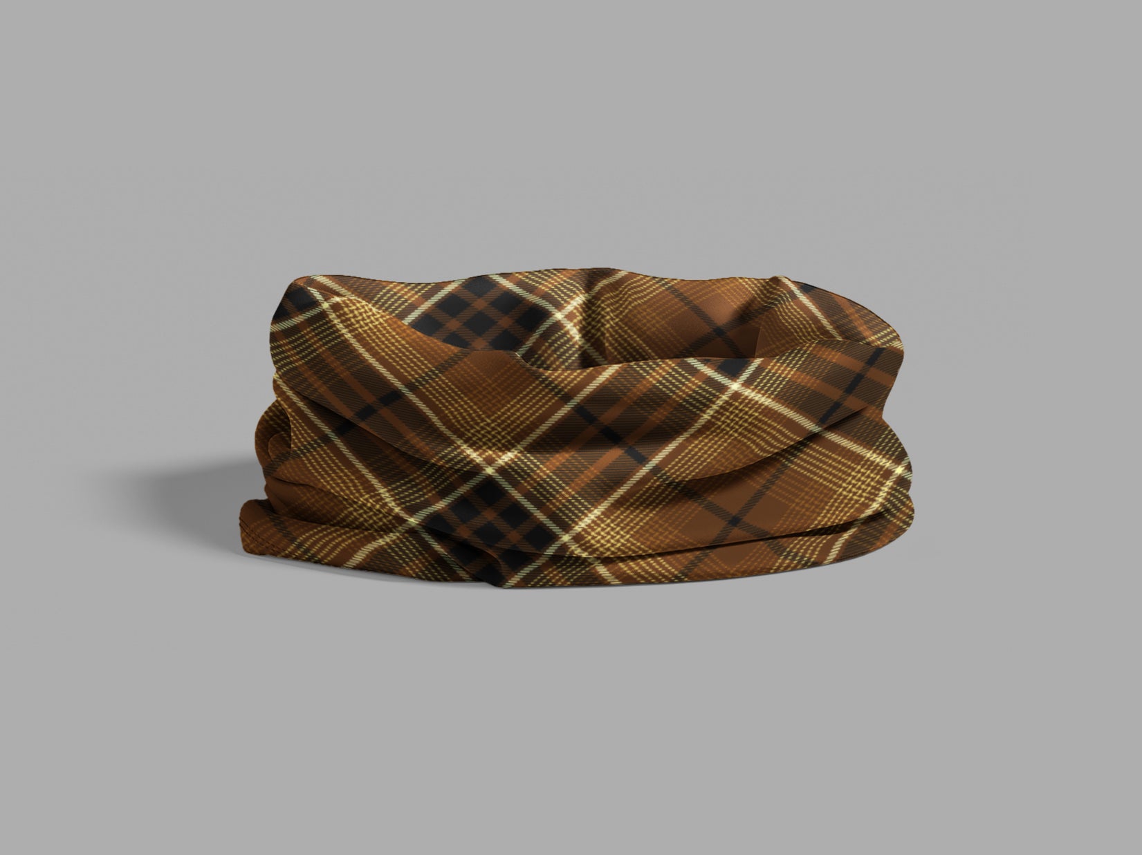 bitcoin digital gold Tartan Unisex Neck Gaiter - S - scrunched