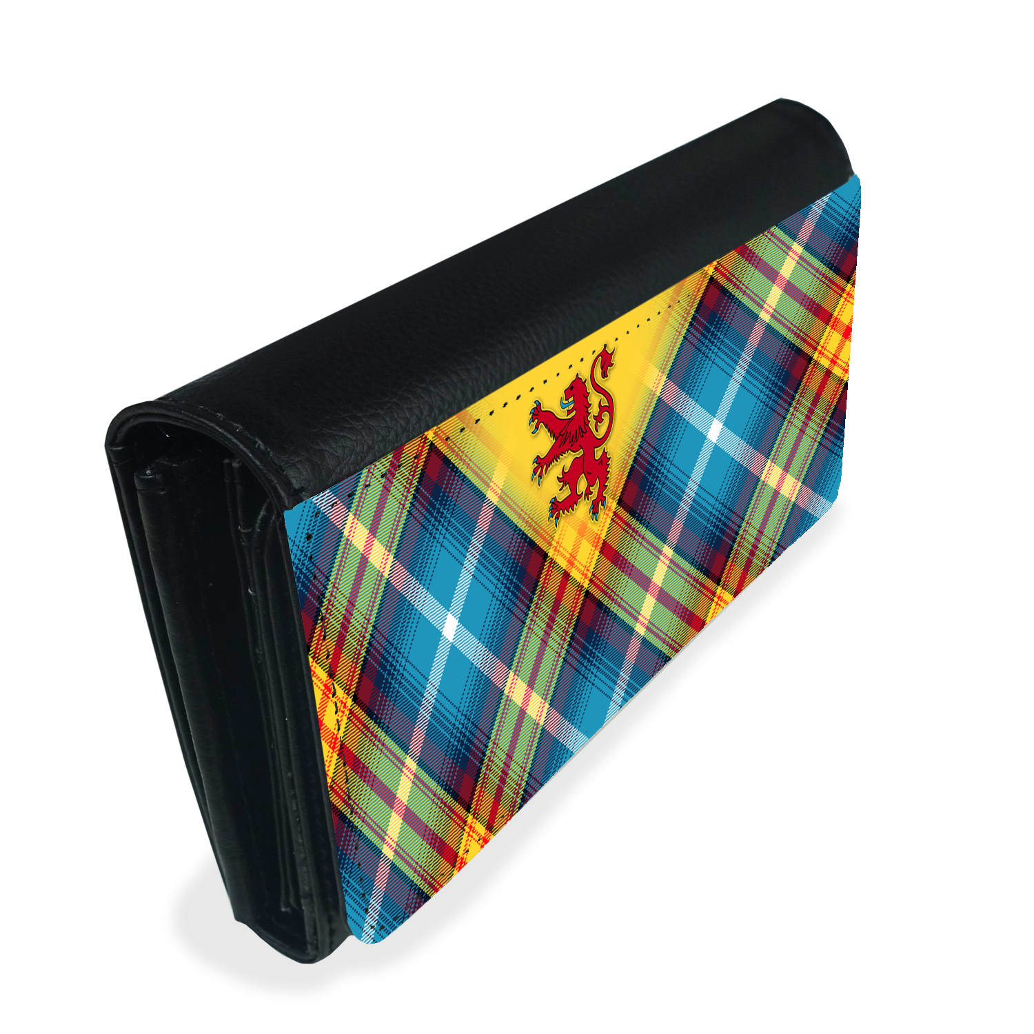 The DECLARATION Tartan ~ Faux Leather Ladies Purse with Lion Rampant