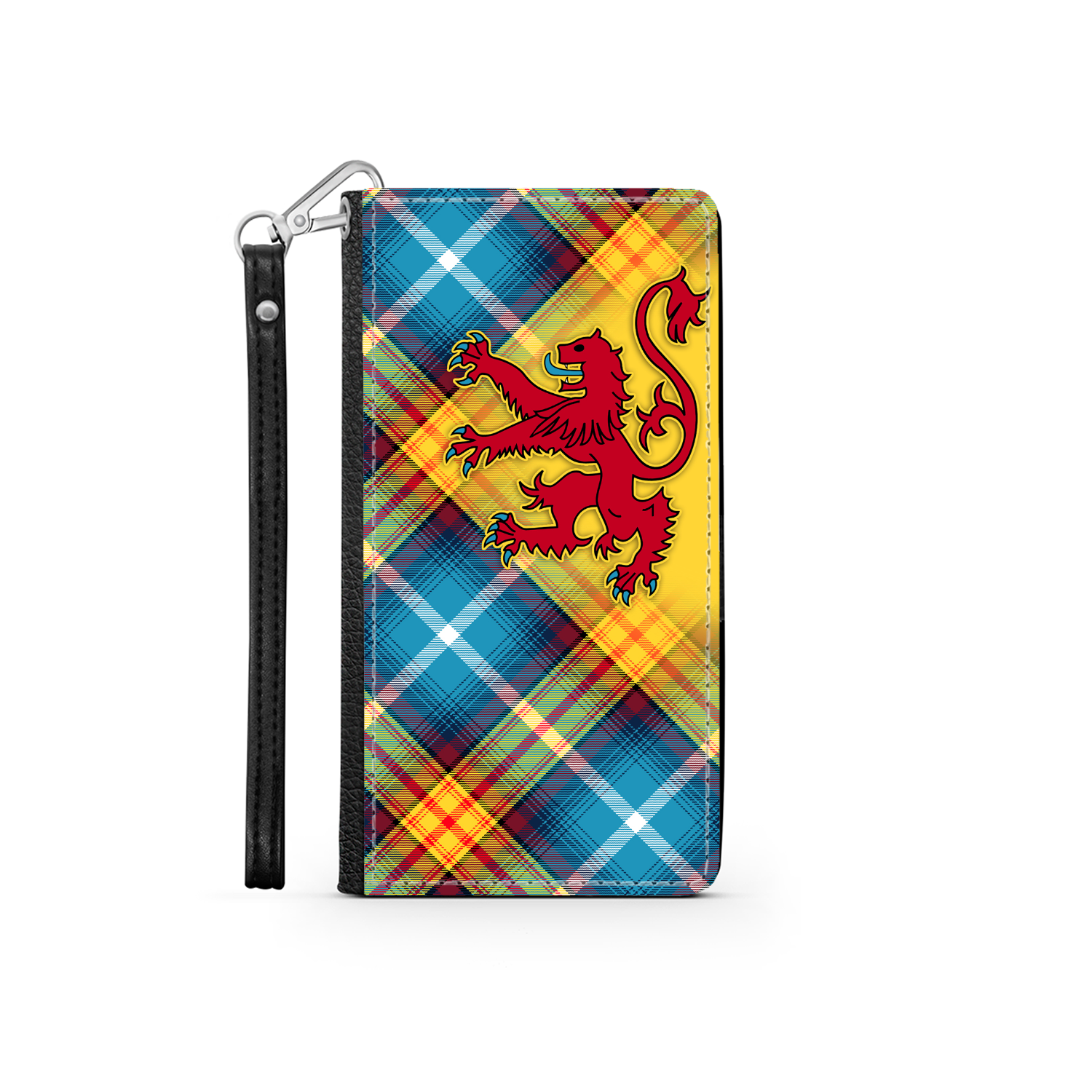 The DECLARATION Tartan ~ Faux Leather Wallet Phone Case with Lion Rampant