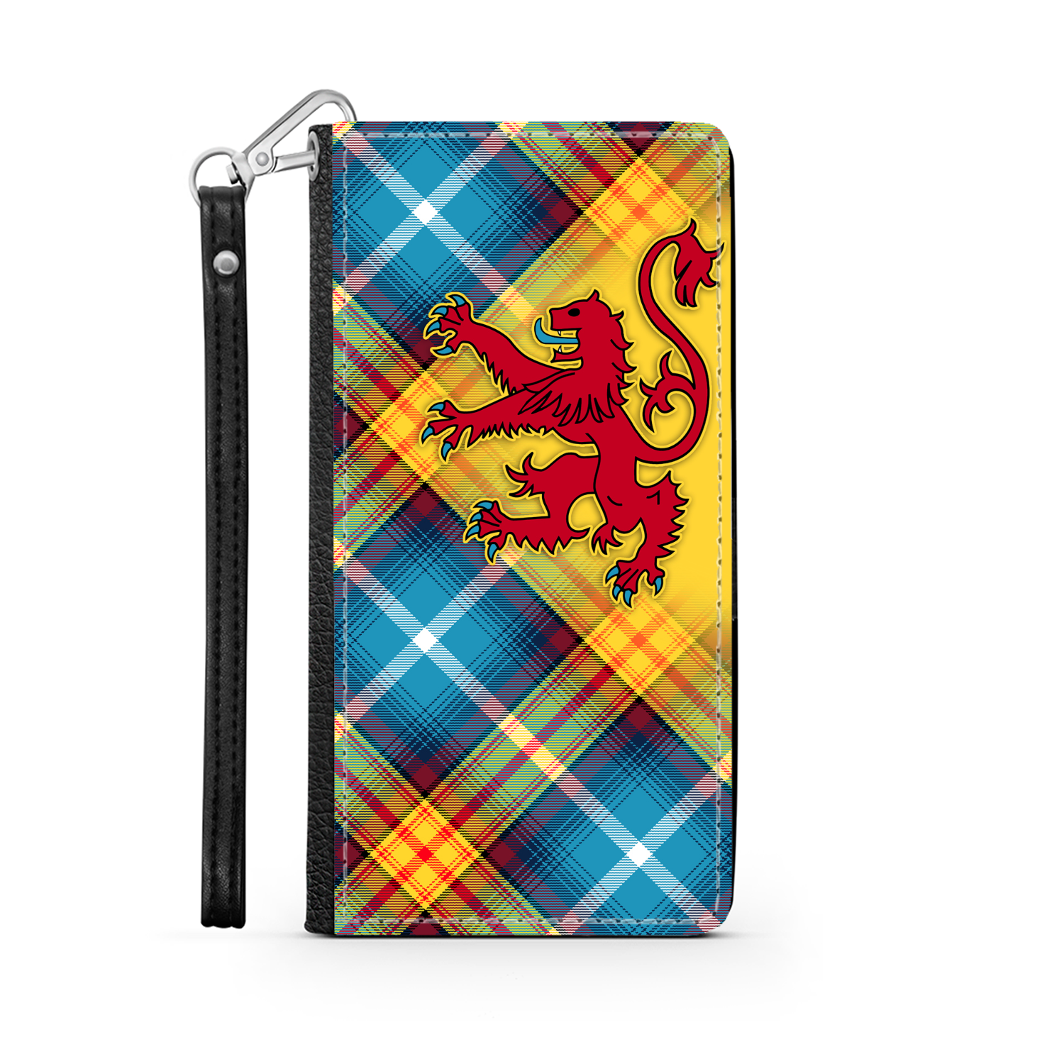 The DECLARATION Tartan ~ Faux Leather Wallet Phone Case with Lion Rampant