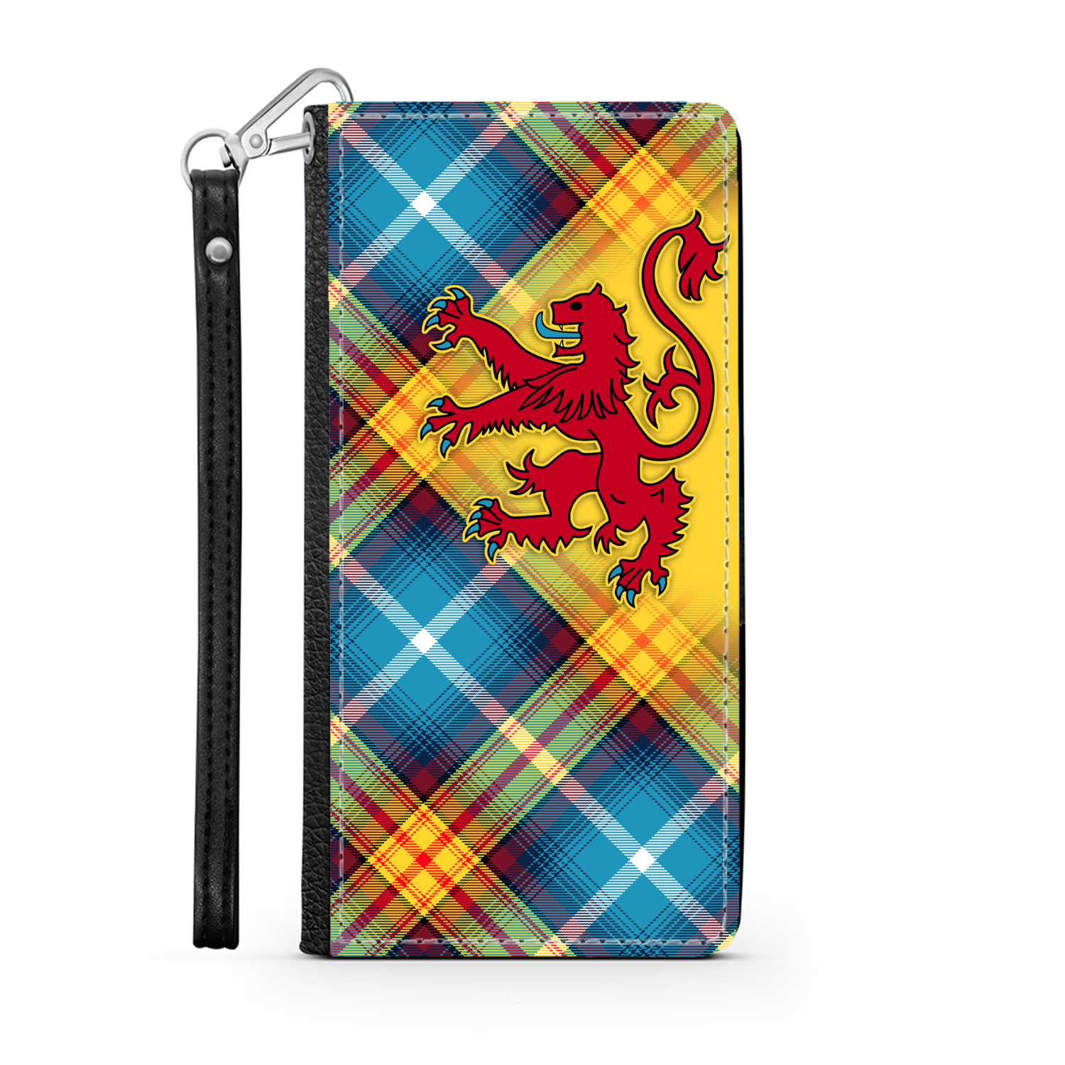 The DECLARATION Tartan ~ Faux Leather Wallet Phone Case with Lion Rampant