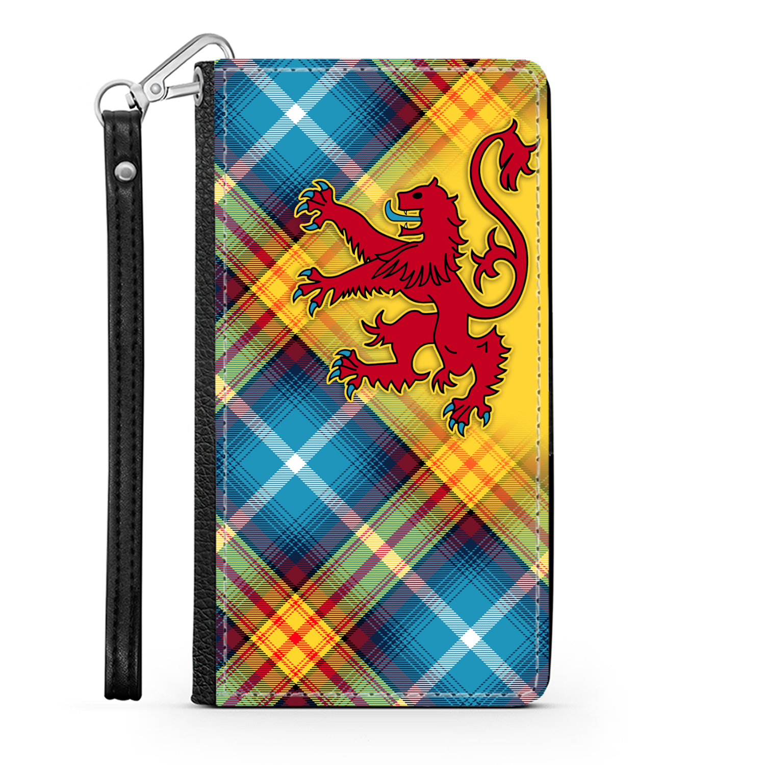 The DECLARATION Tartan ~ Faux Leather Wallet Phone Case with Lion Rampant