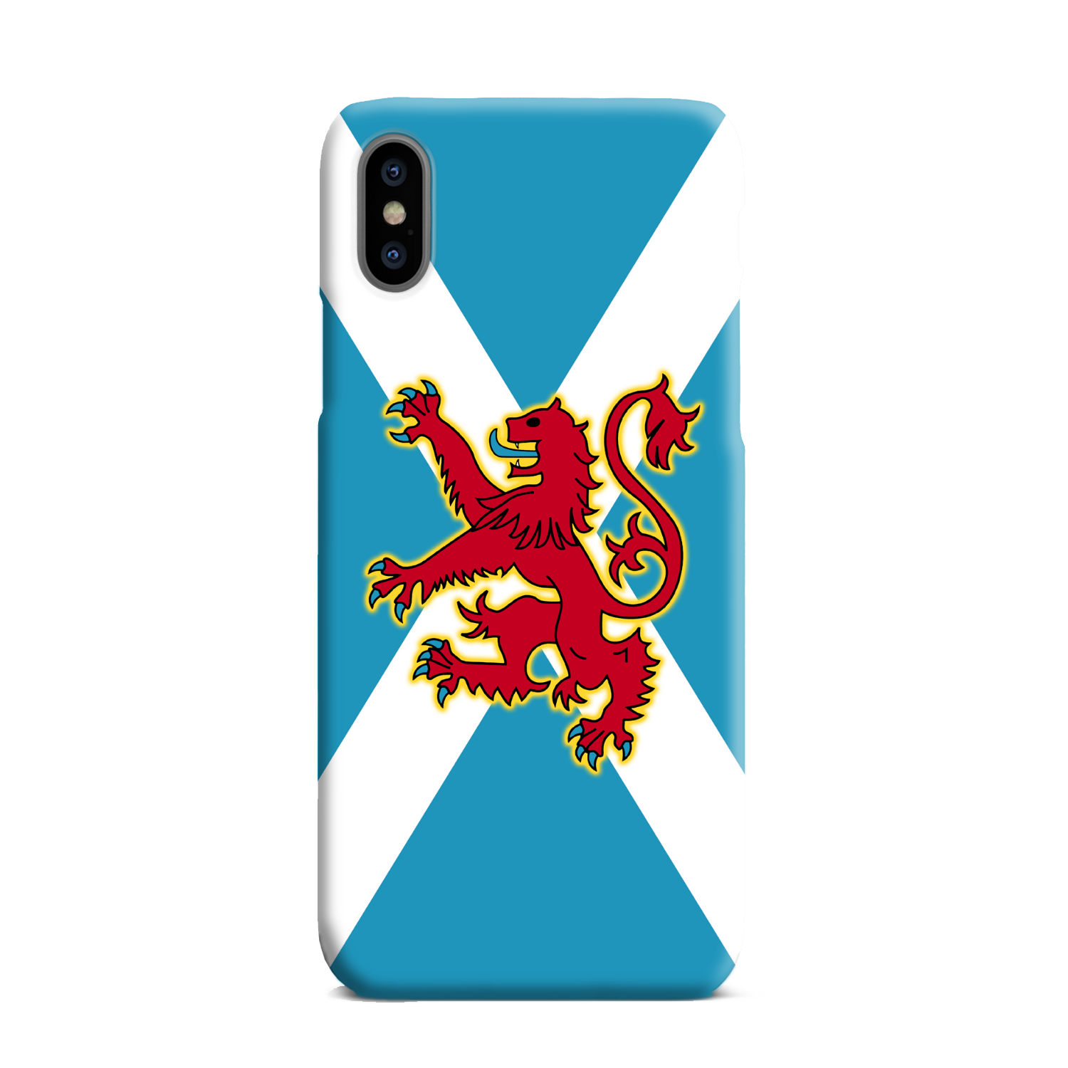 Ancient Azure Scottish Saltire & Lion Rampant ~ Phone Case (collection 3)