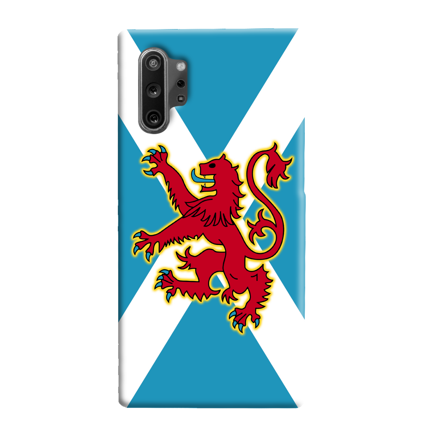 Ancient Azure Scottish Saltire & Lion Rampant ~ Phone Case (collection 3)
