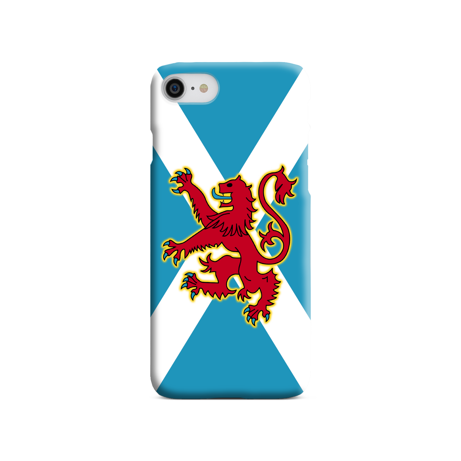 Ancient Azure Scottish Saltire & Lion Rampant ~ Phone Case (collection 3)
