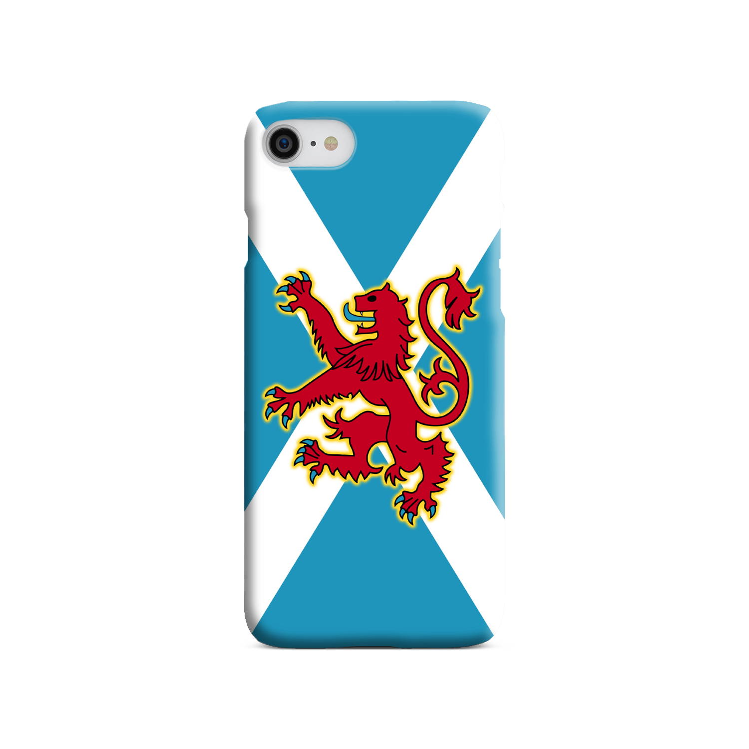 Ancient Azure Scottish Saltire & Lion Rampant ~ Phone Case (collection 3)