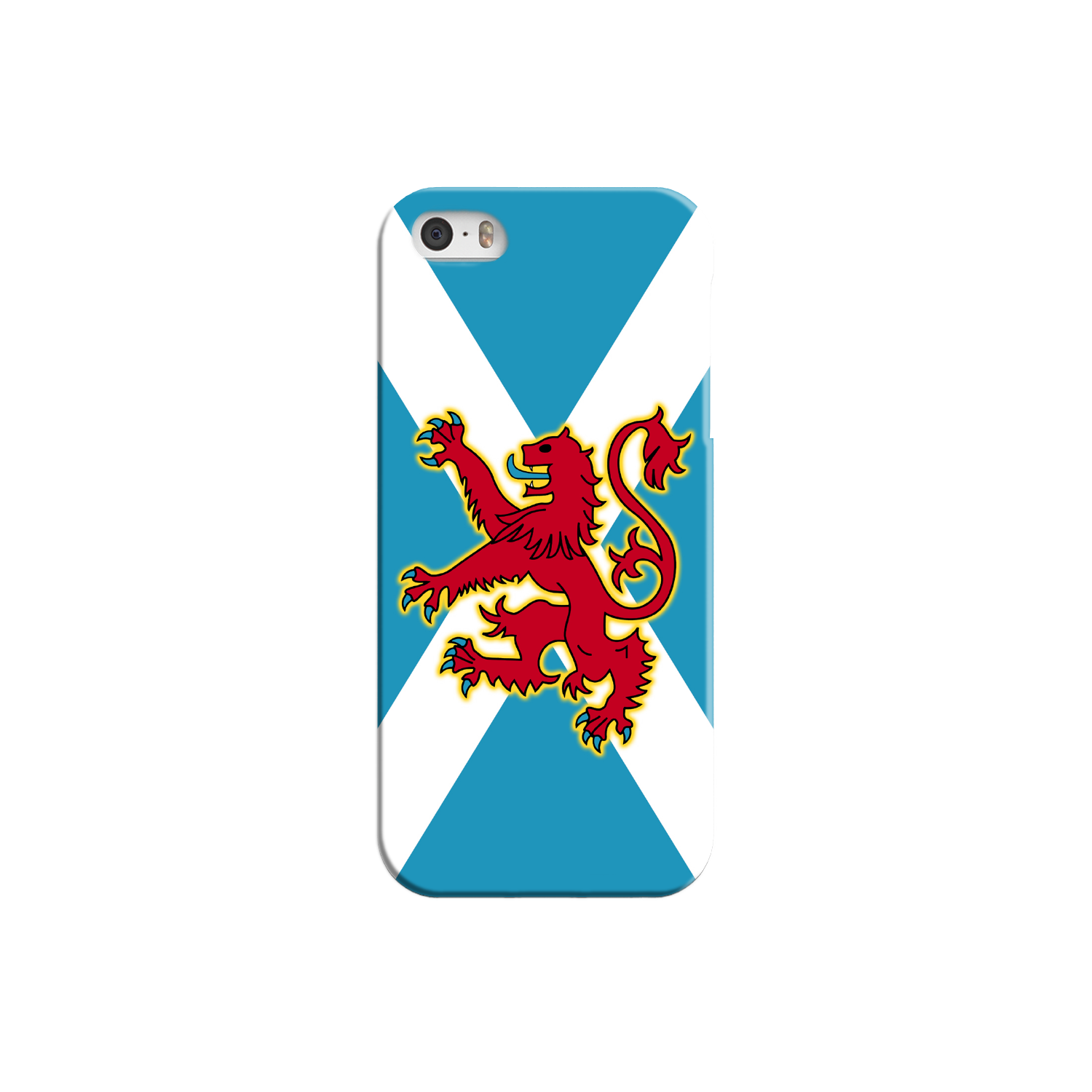 Ancient Azure Scottish Saltire & Lion Rampant ~ Phone Case (collection 3)