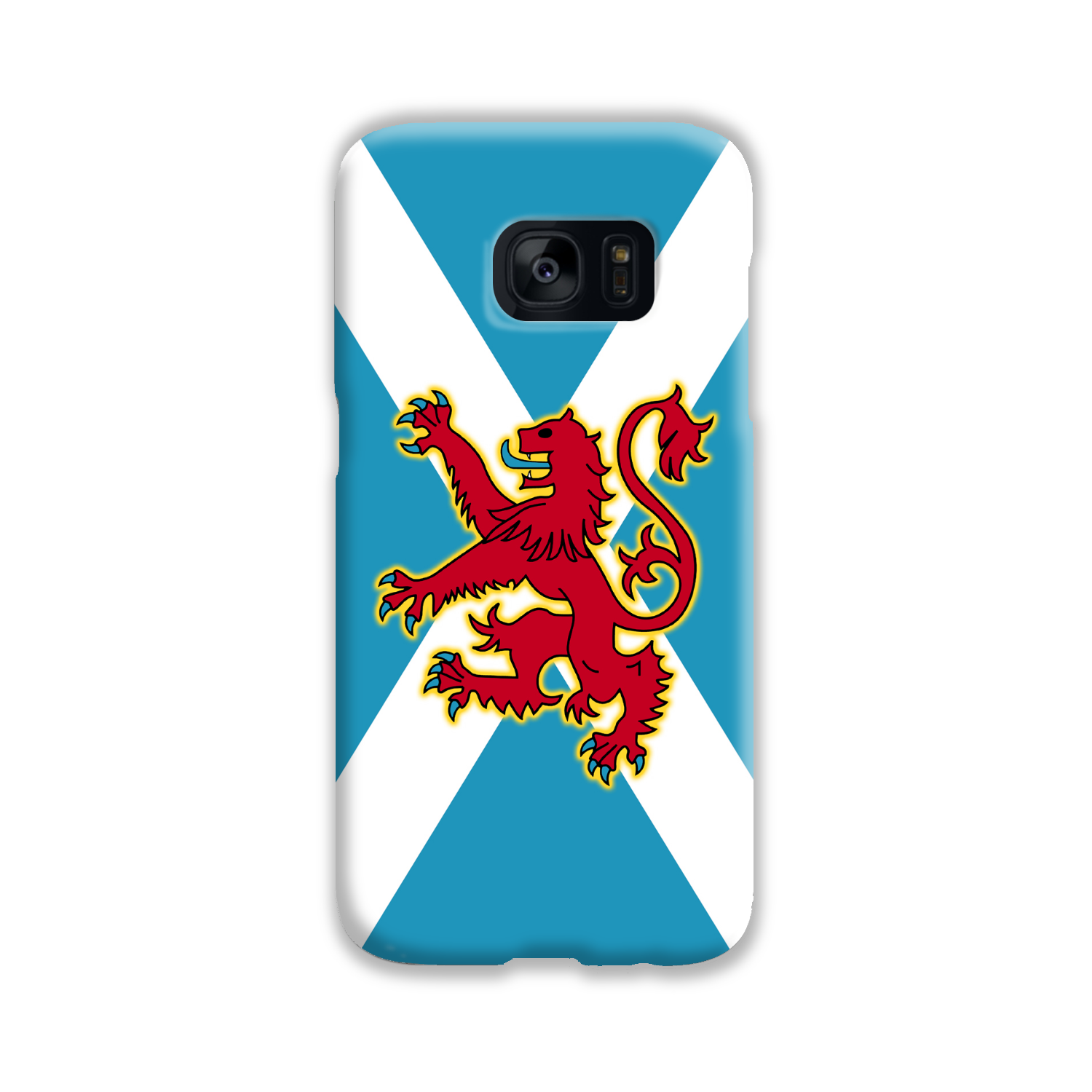 Ancient Azure Scottish Saltire & Lion Rampant ~ Phone Case (collection 3)
