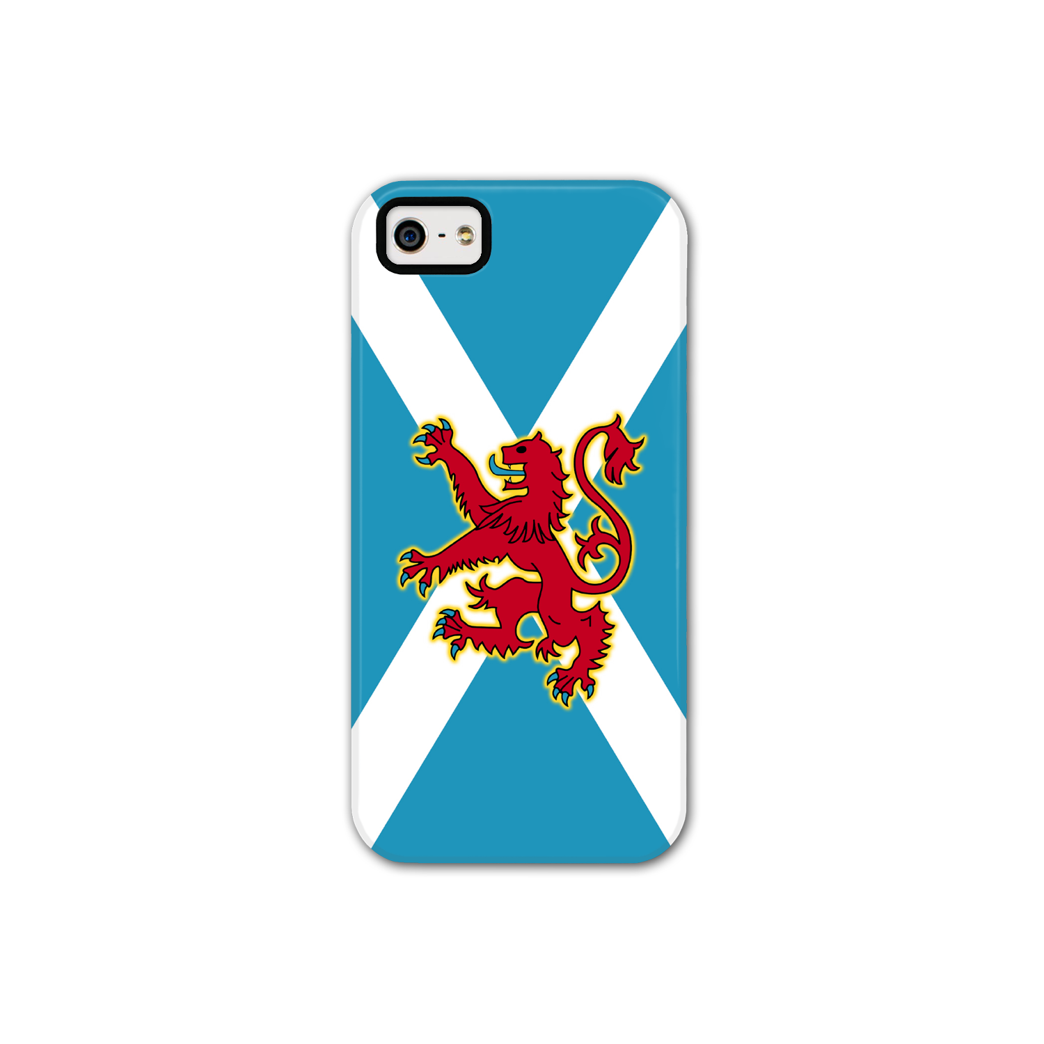 Ancient Azure Scottish Saltire & Lion Rampant ~ Phone Case (collection 4)