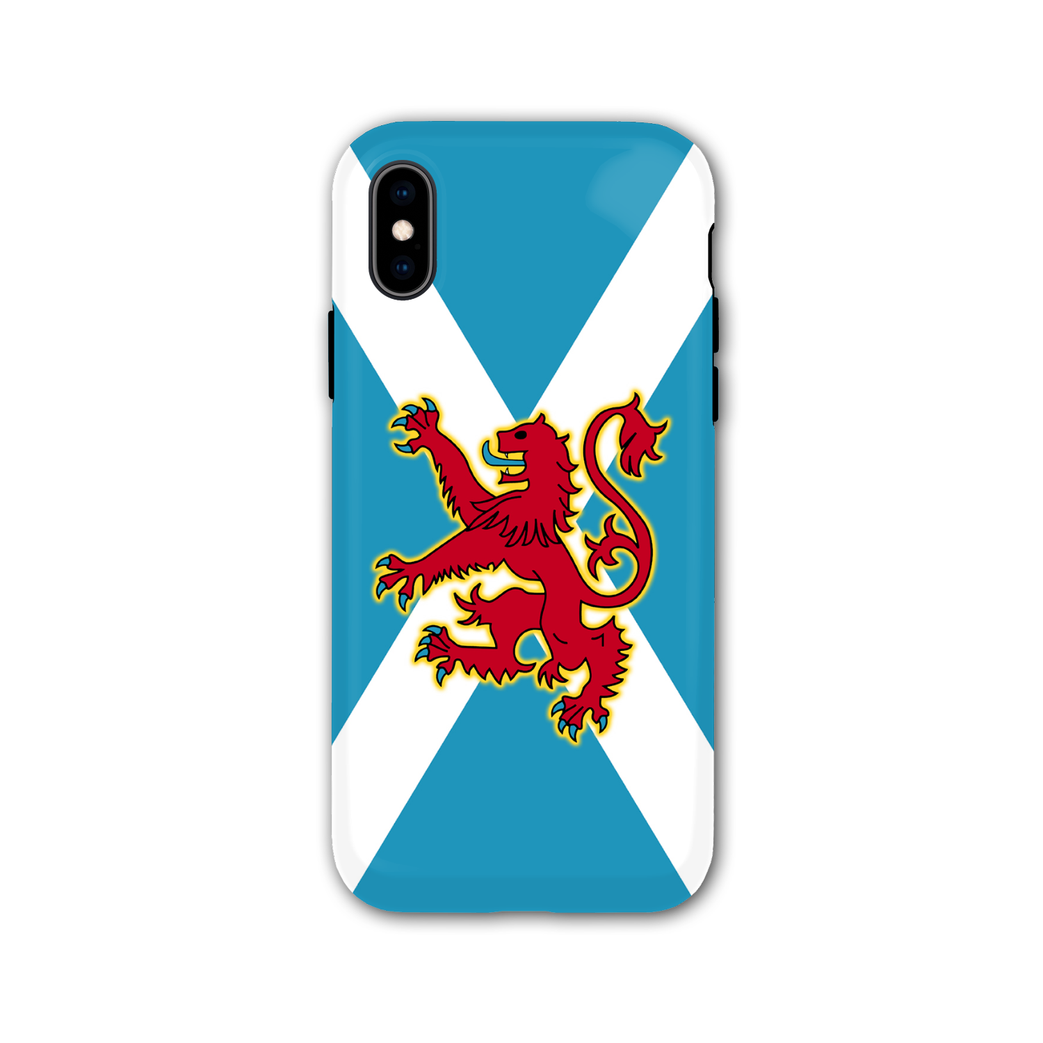 Ancient Azure Scottish Saltire & Lion Rampant ~ Phone Case (collection 4)