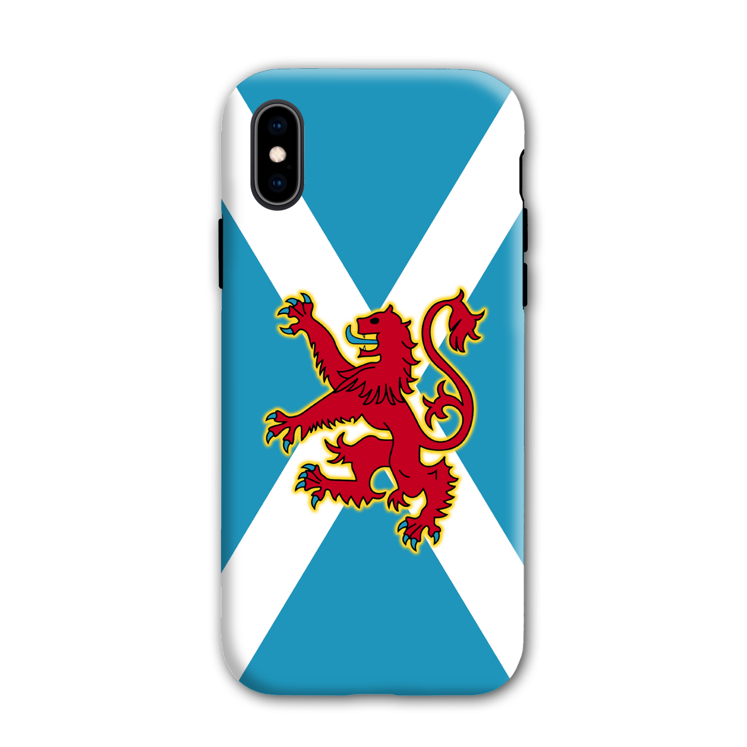 Ancient Azure Scottish Saltire & Lion Rampant ~ Phone Case (collection 4)