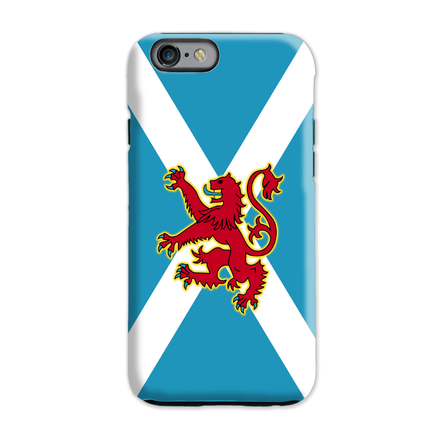 Ancient Azure Scottish Saltire & Lion Rampant ~ Phone Case (collection 4)