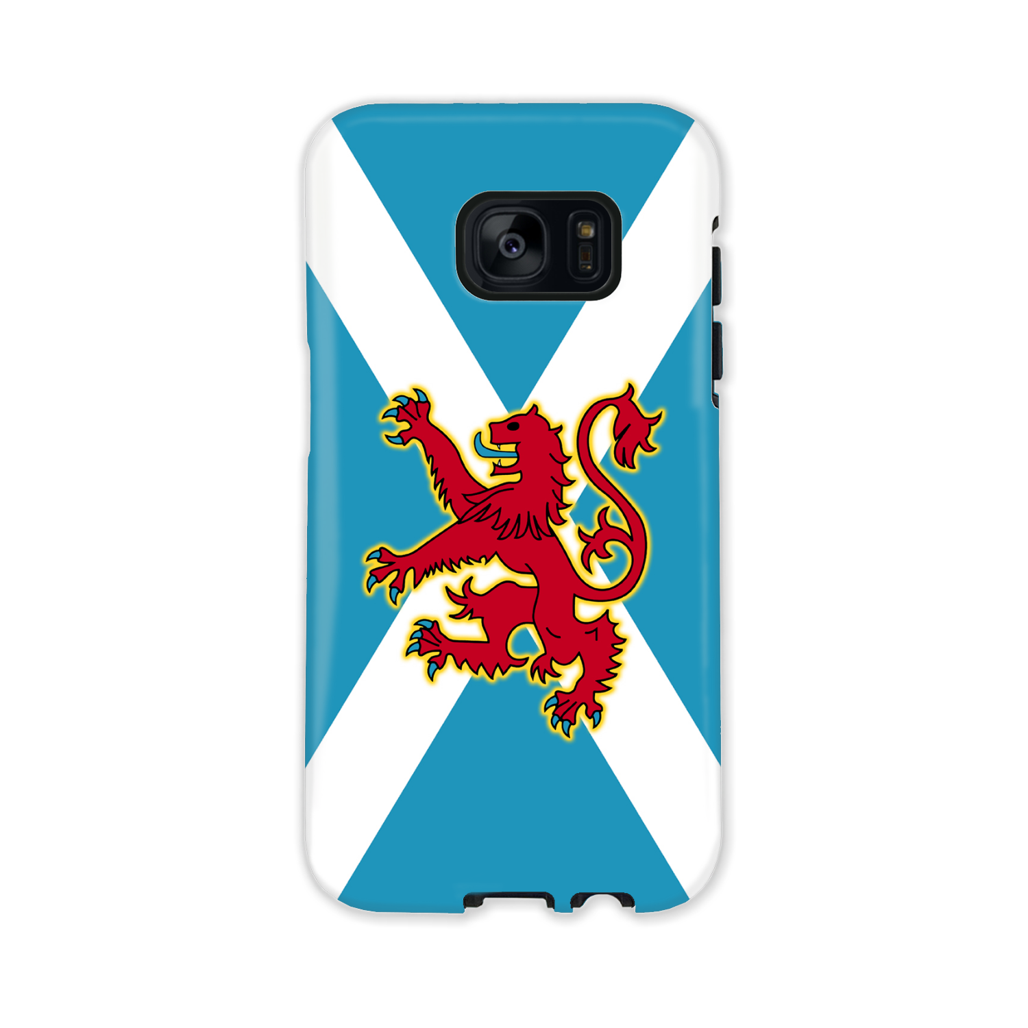 Ancient Azure Scottish Saltire & Lion Rampant ~ Phone Case (collection 4)