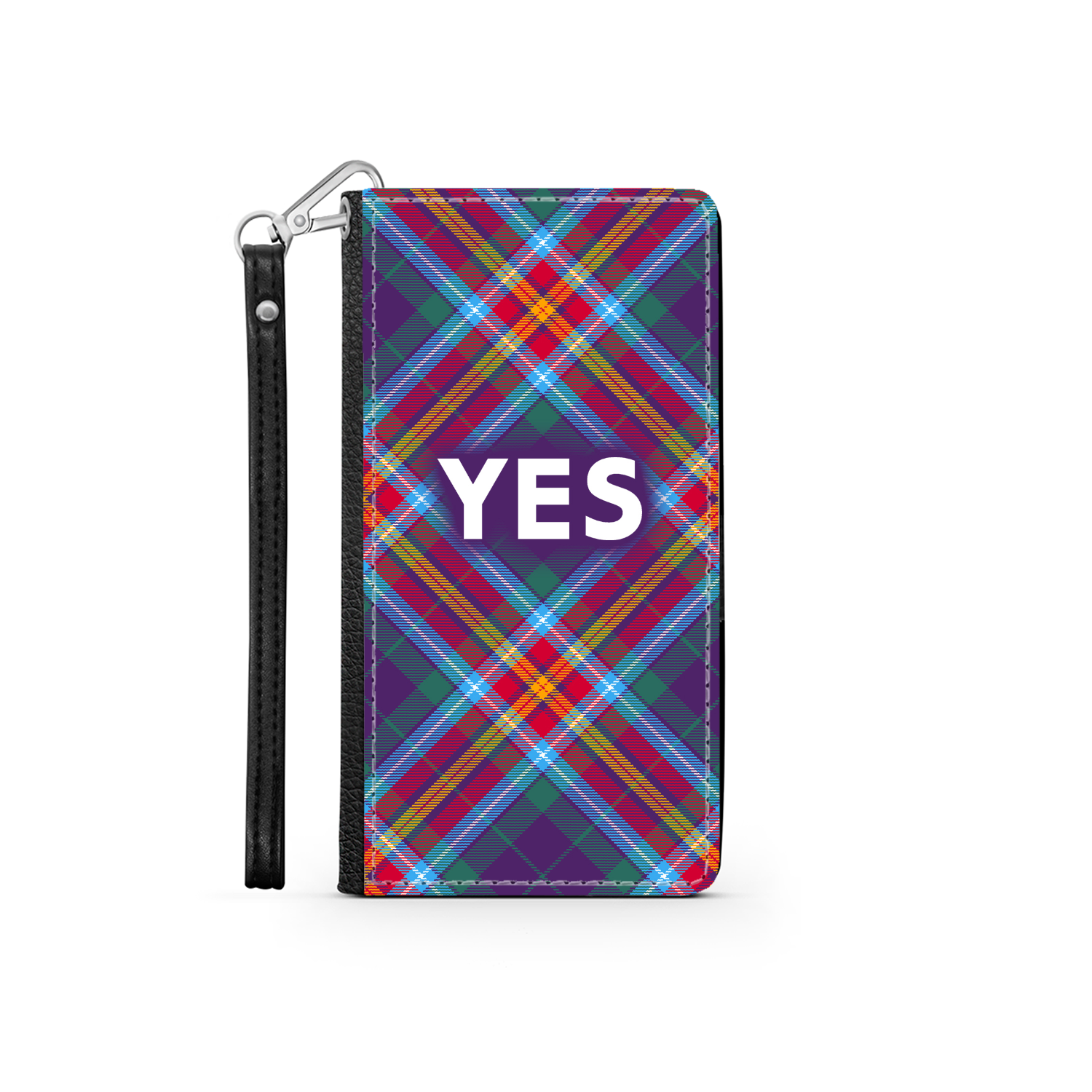 YES ~ Alba Gu Bràth ~ Tartan Faux Leather Wallet Phone Case