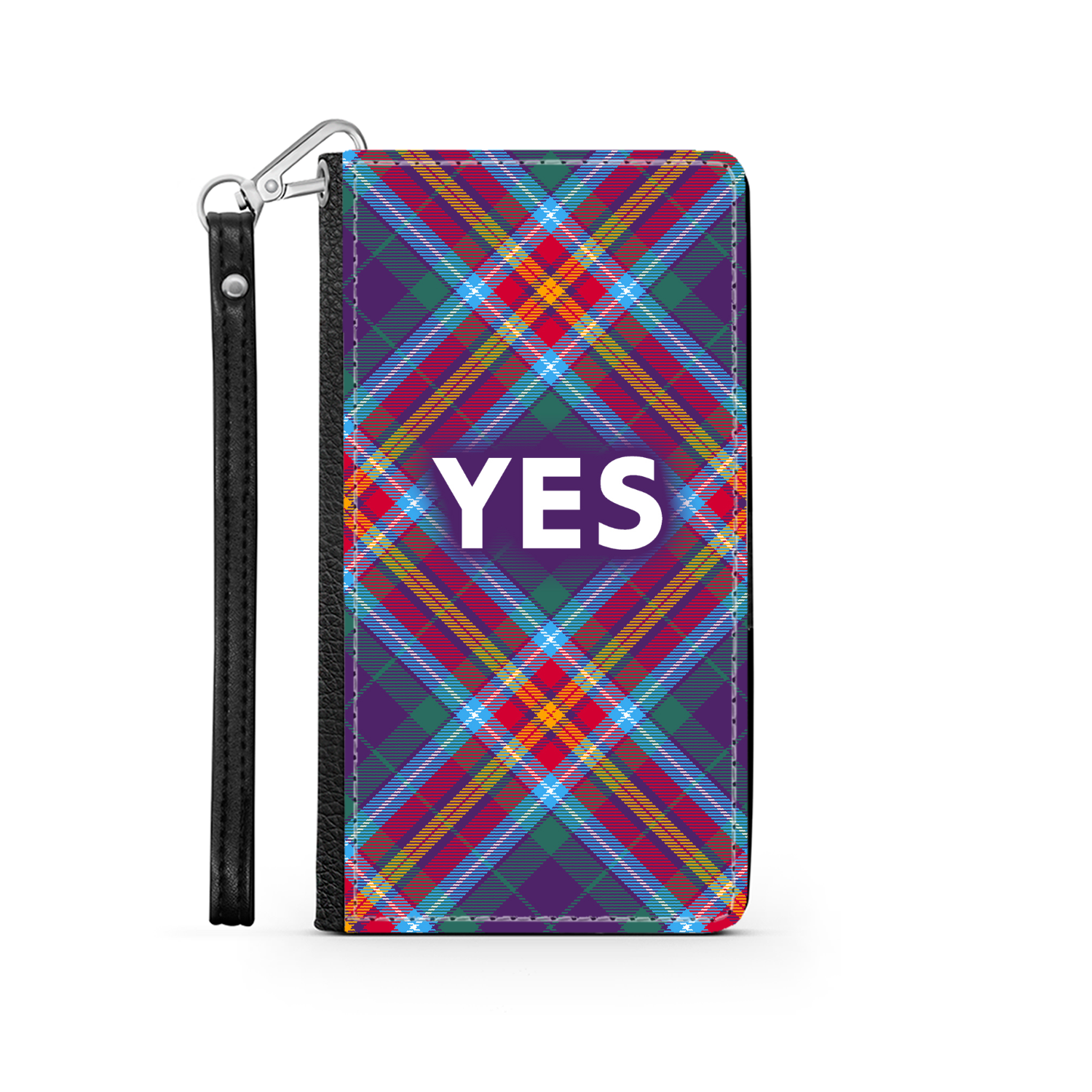 YES ~ Alba Gu Bràth ~ Tartan Faux Leather Wallet Phone Case