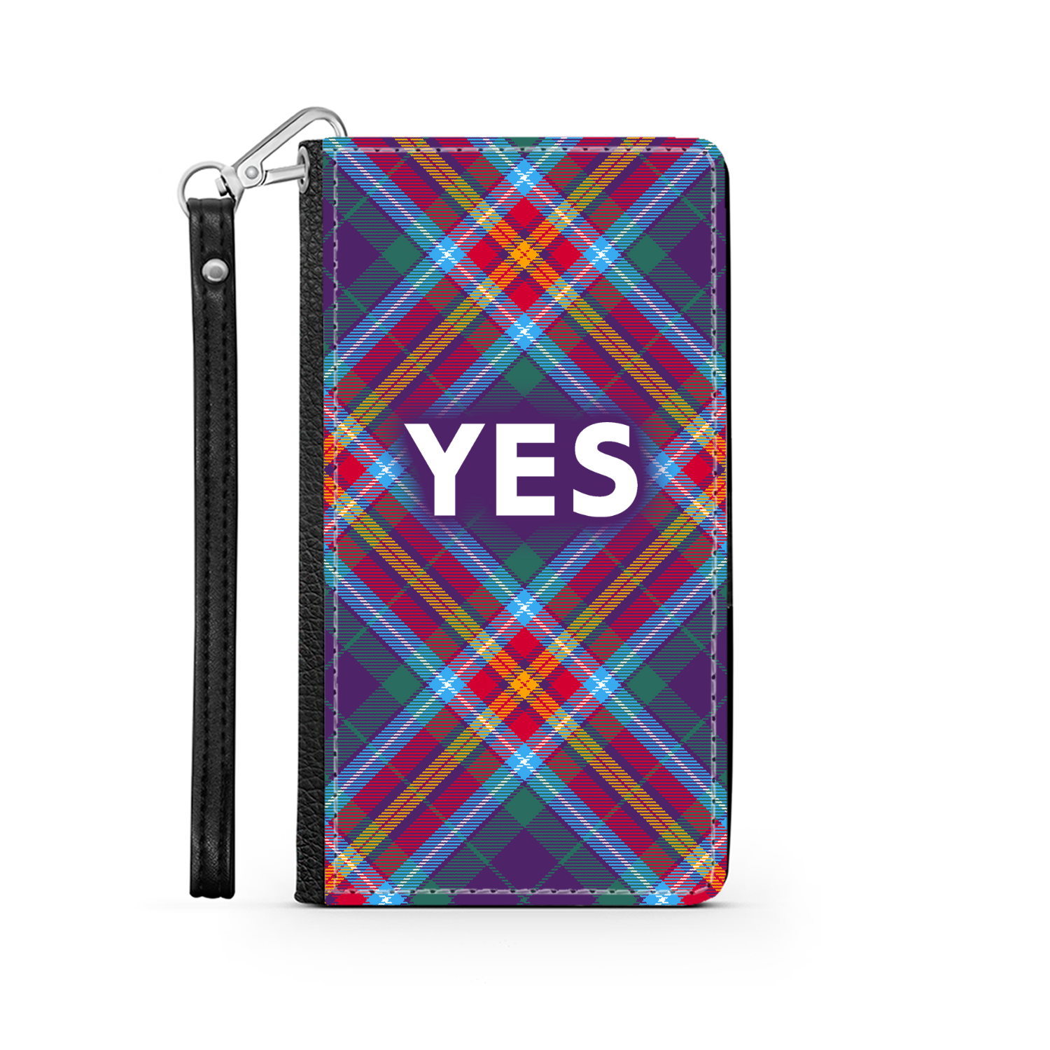 YES ~ Alba Gu Bràth ~ Tartan Faux Leather Wallet Phone Case