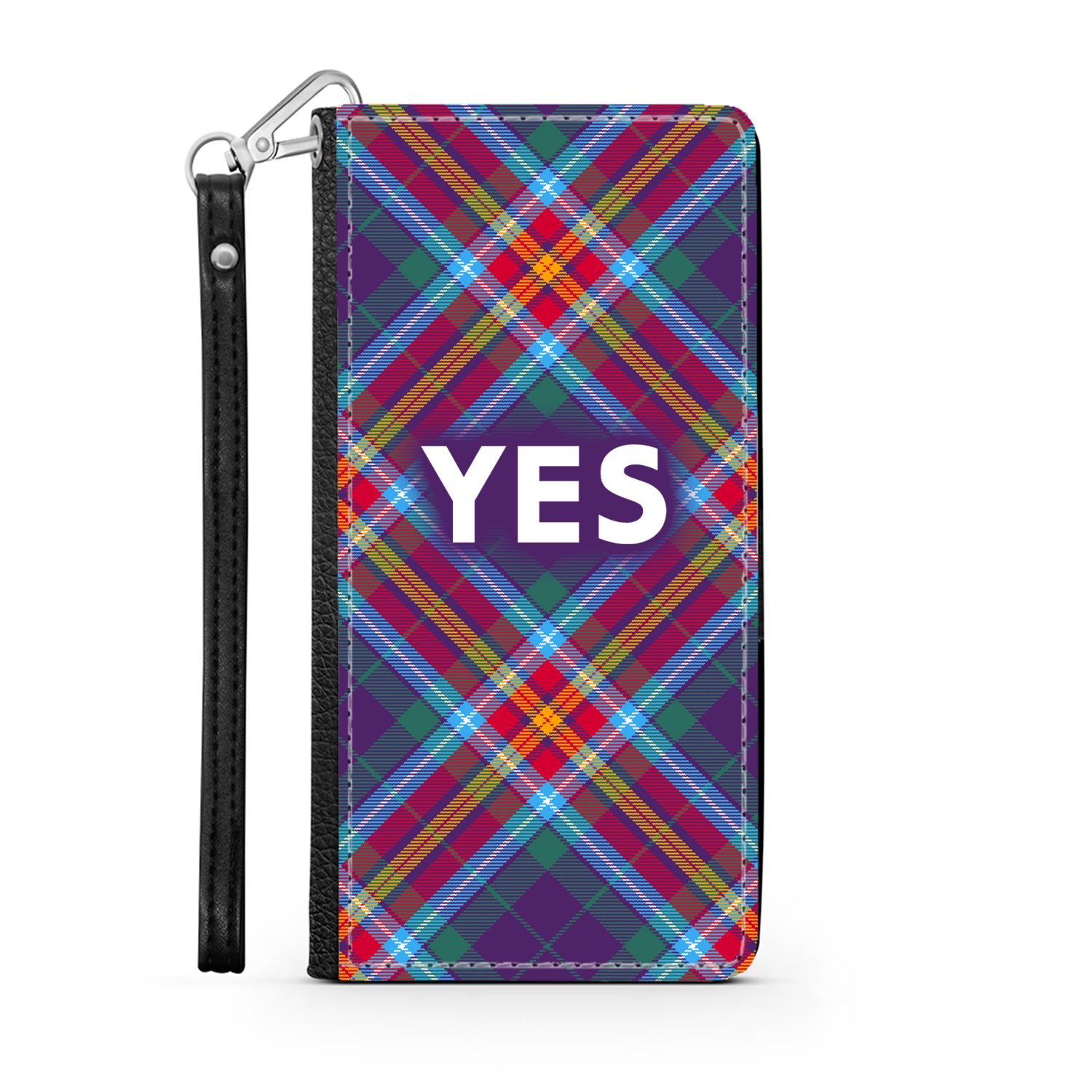YES ~ Alba Gu Bràth ~ Tartan Faux Leather Wallet Phone Case